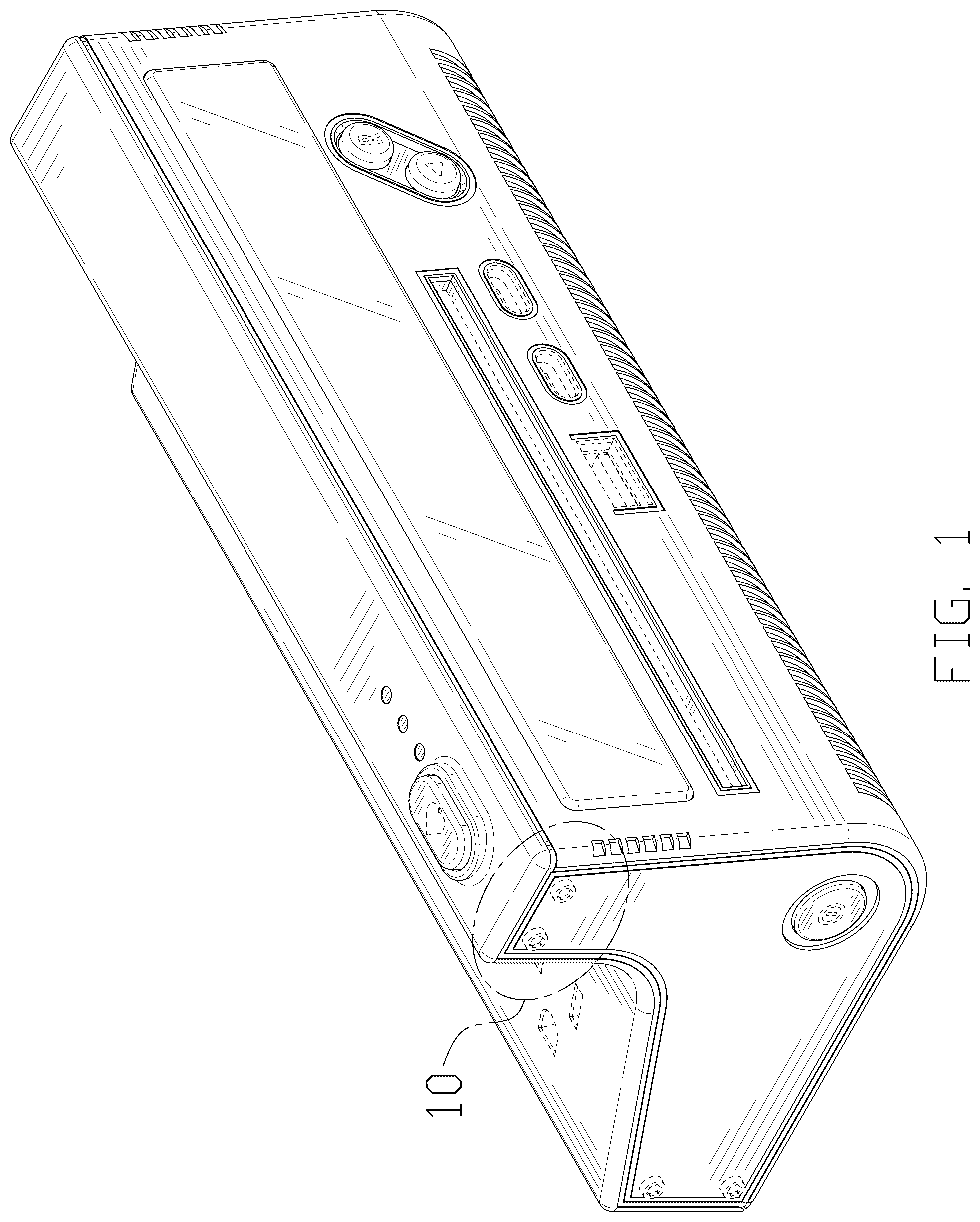 Patent USD1076823 Figure 1 – Power strip