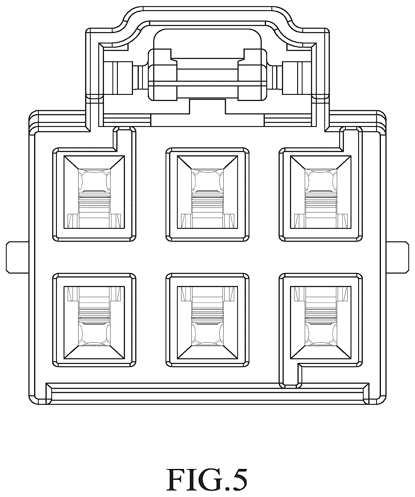 Patent USD1076824 Figure 5 – Electrical connector