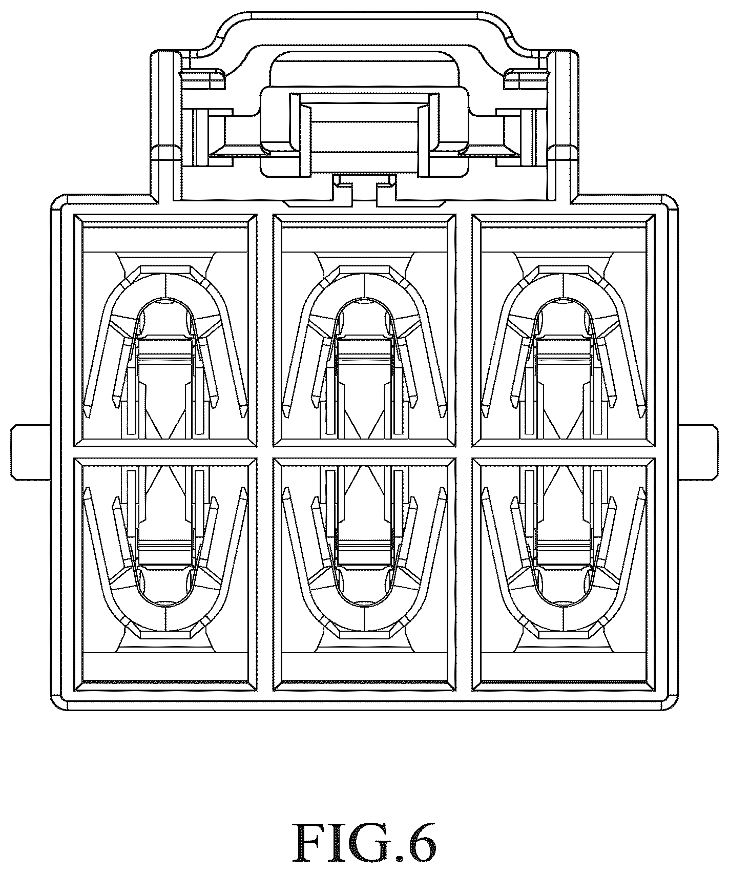 Patent USD1076824 Figure 6 – Electrical connector