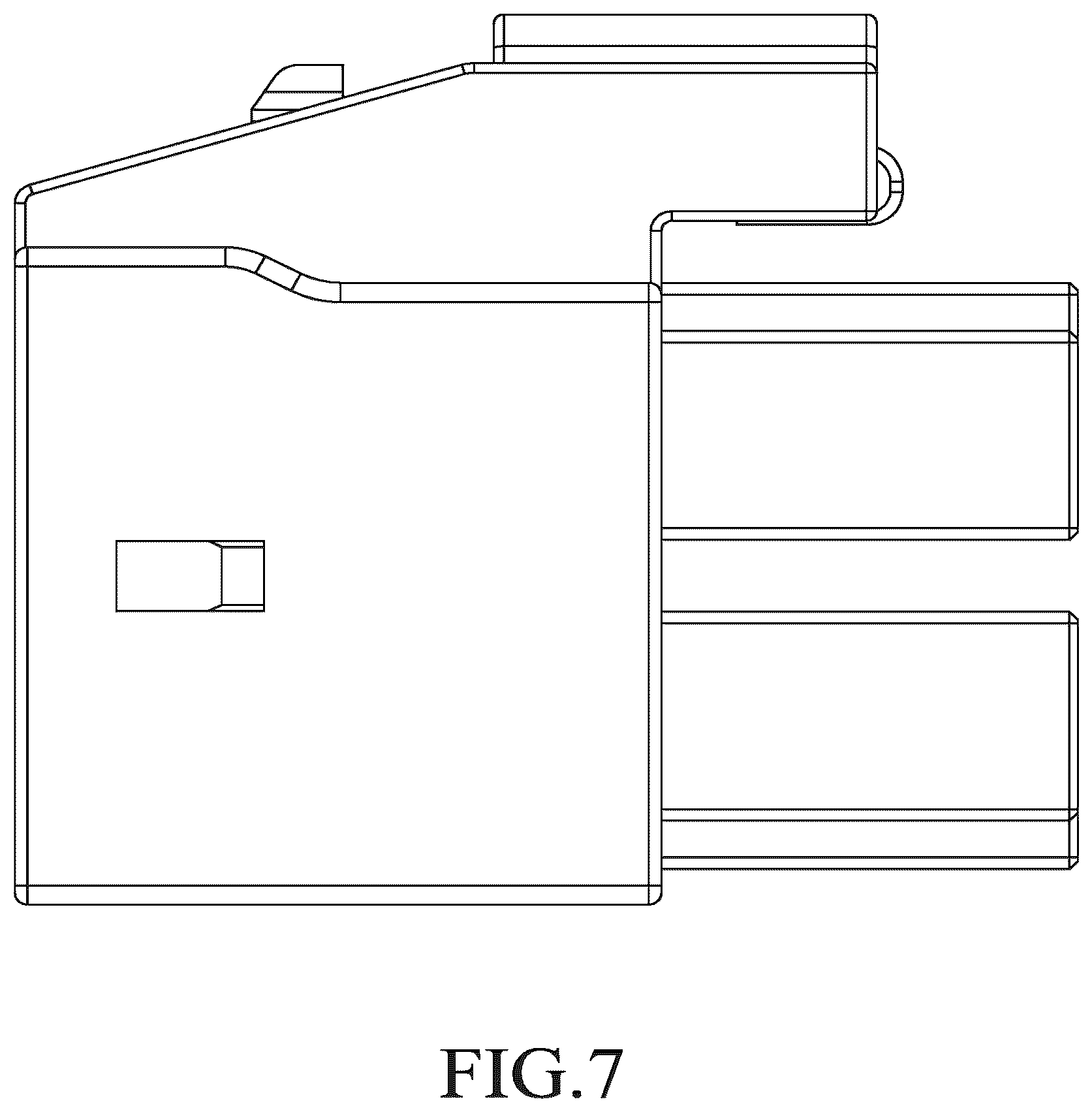 Patent USD1076824 Figure 7 – Electrical connector