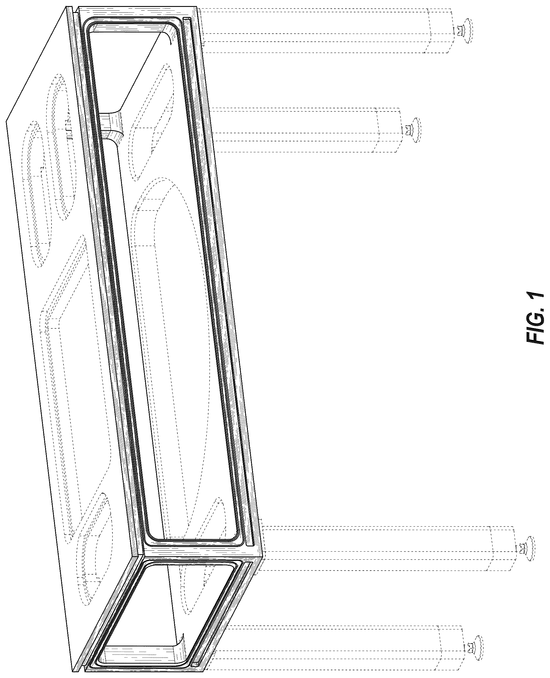 Patent USD1076836 — Mainframe with integrated lid — Figure 1