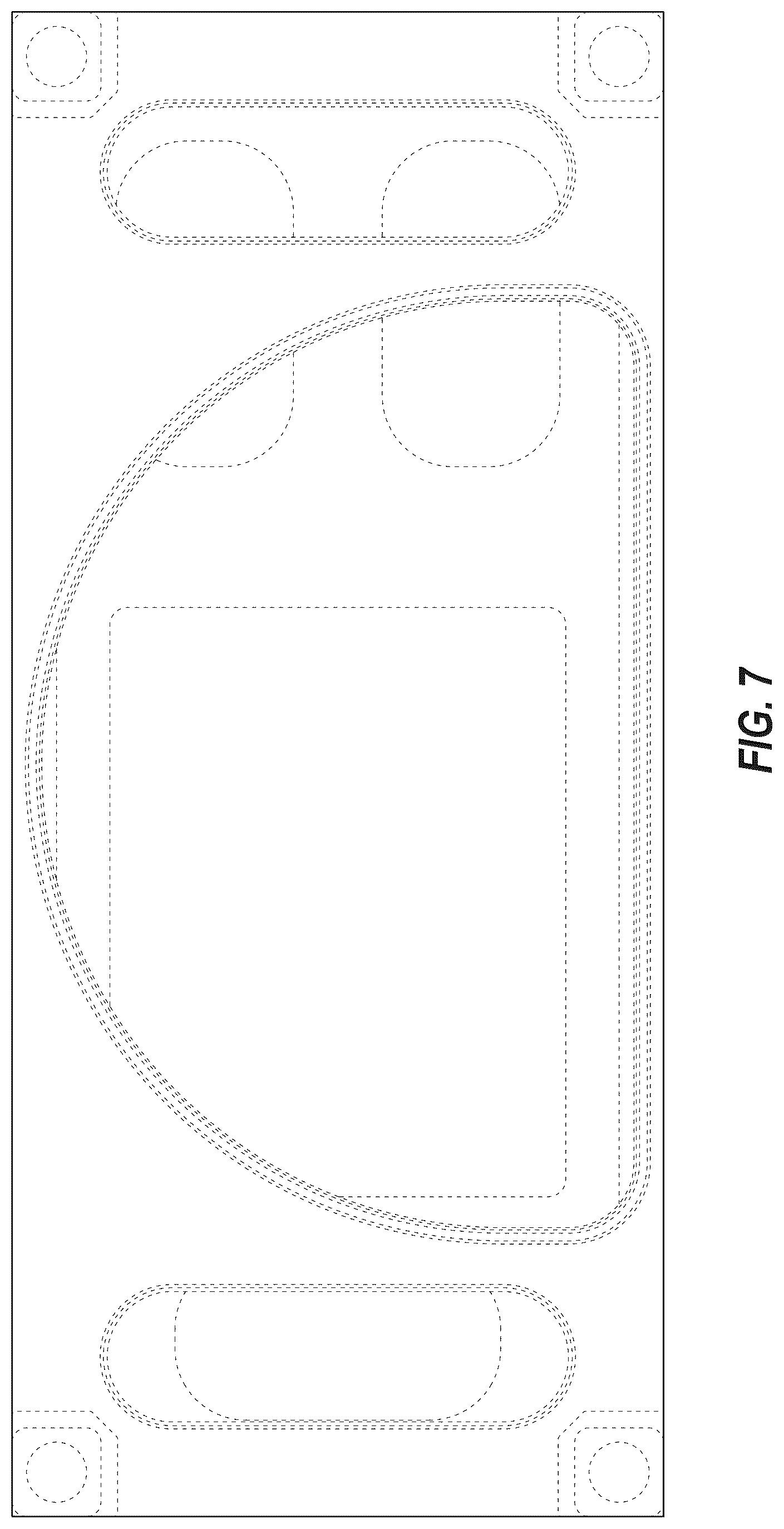 Patent USD1076836 Figure 6 – Mainframe with integrated lid