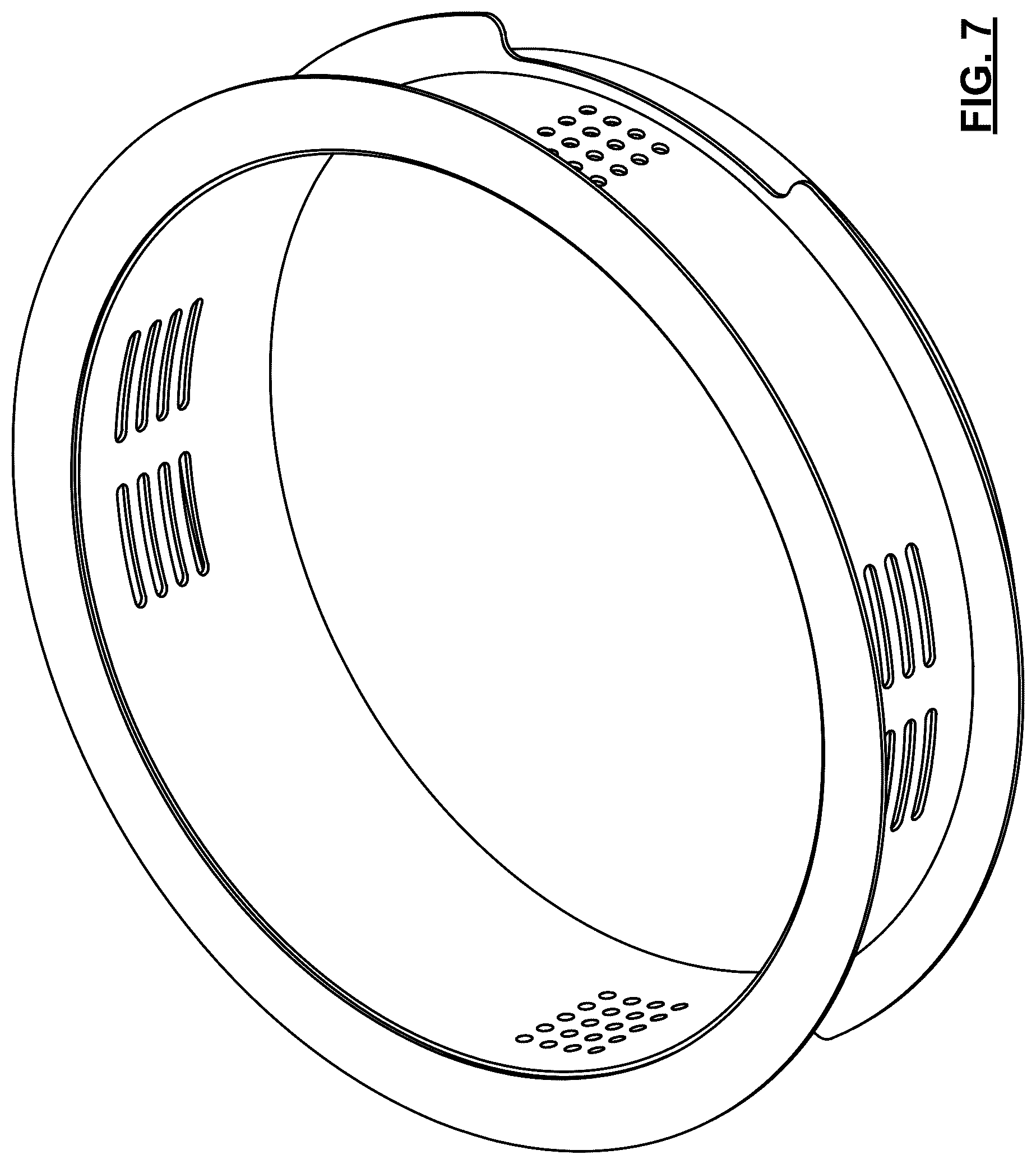 Patent USD1076837 Figure 5 – Baffle