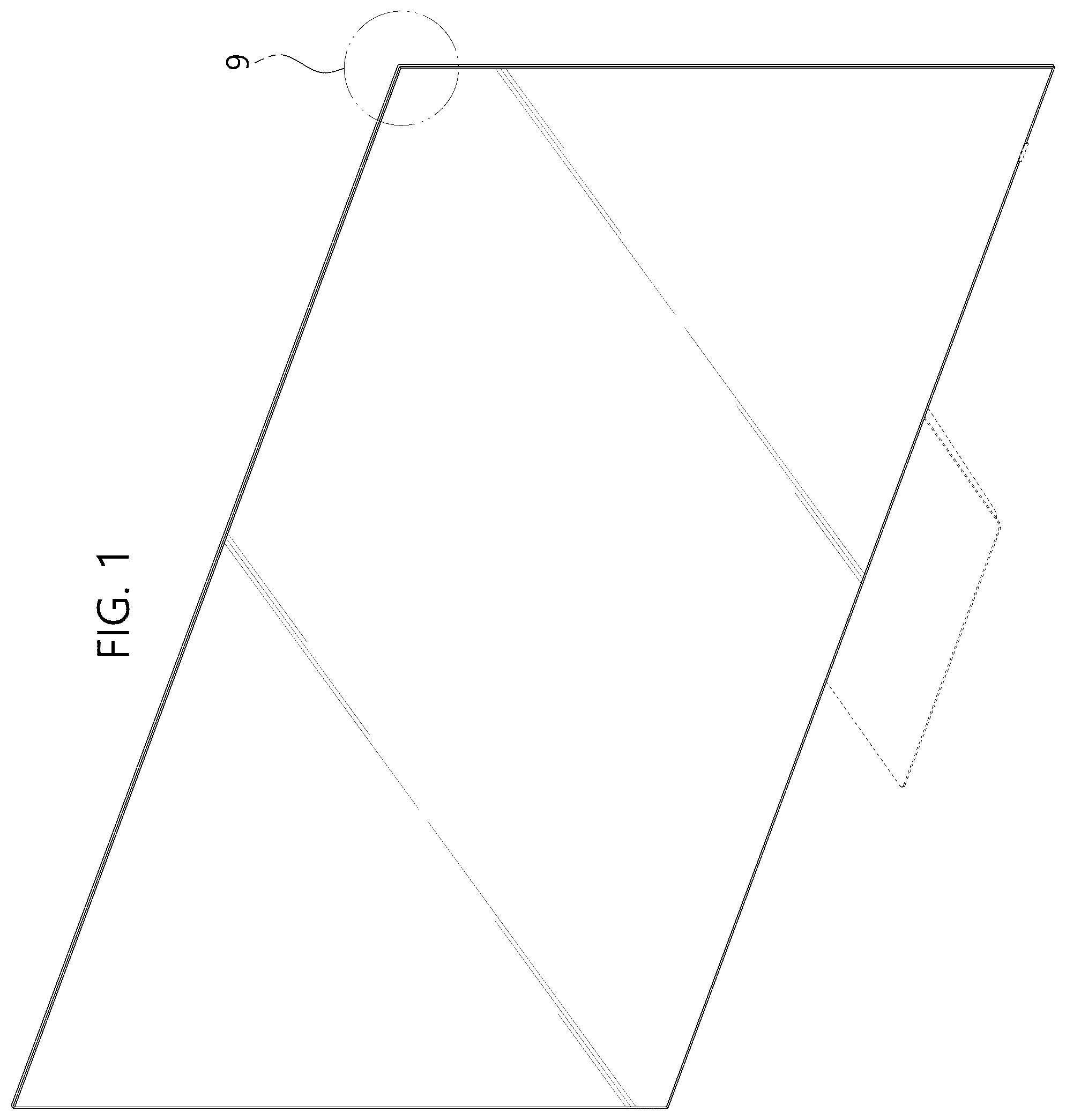 Patent USD1076842 Figure 1 – Television
