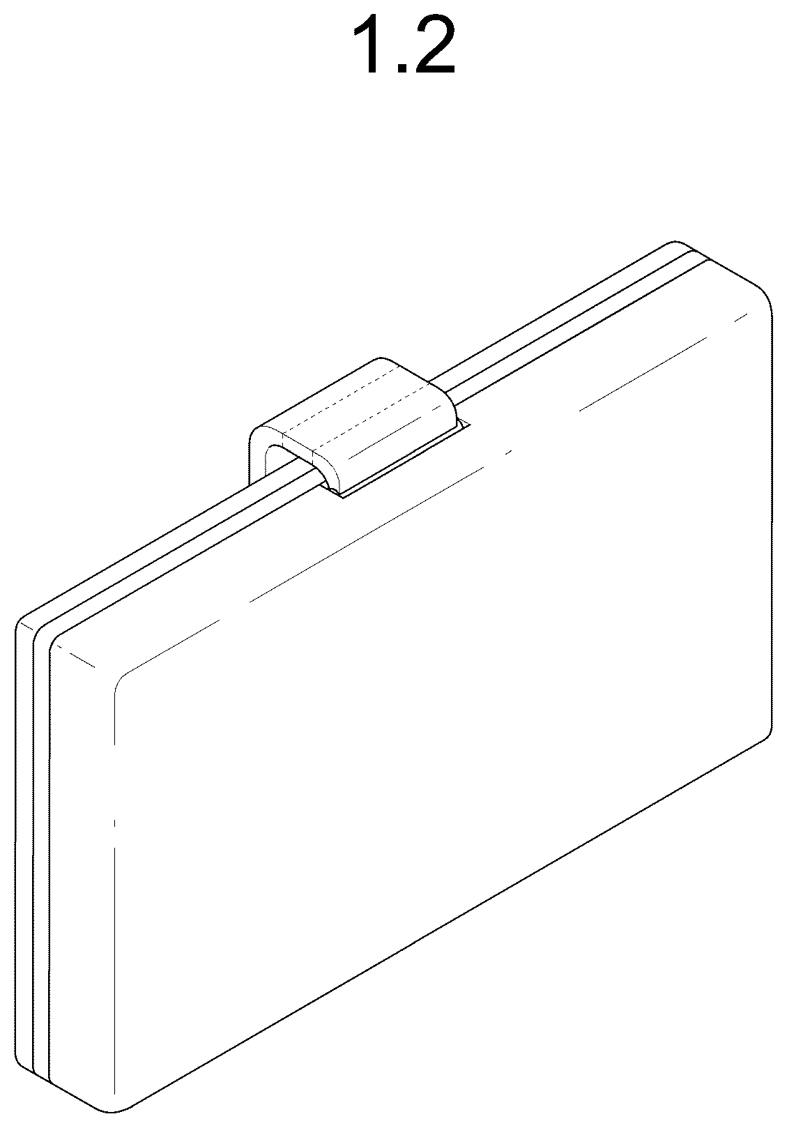 Patent USD1076844 Figure 2 – Television receiver