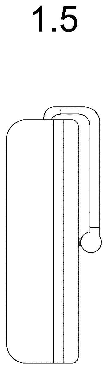 Patent USD1076844 Figure 5 – Television receiver
