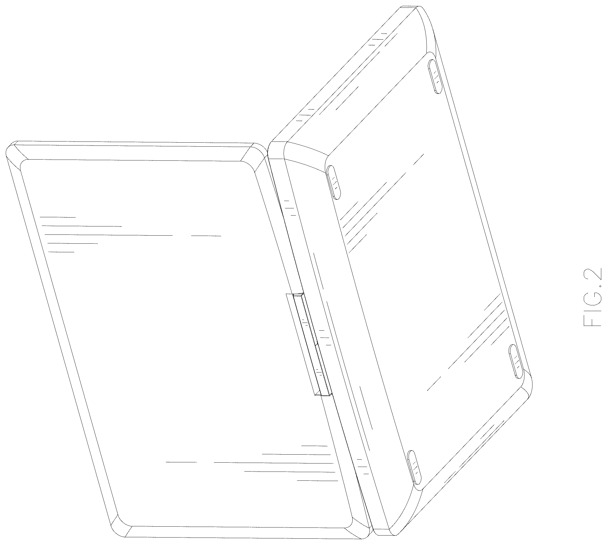 Patent USD1076845 Figure 2 – Portable player