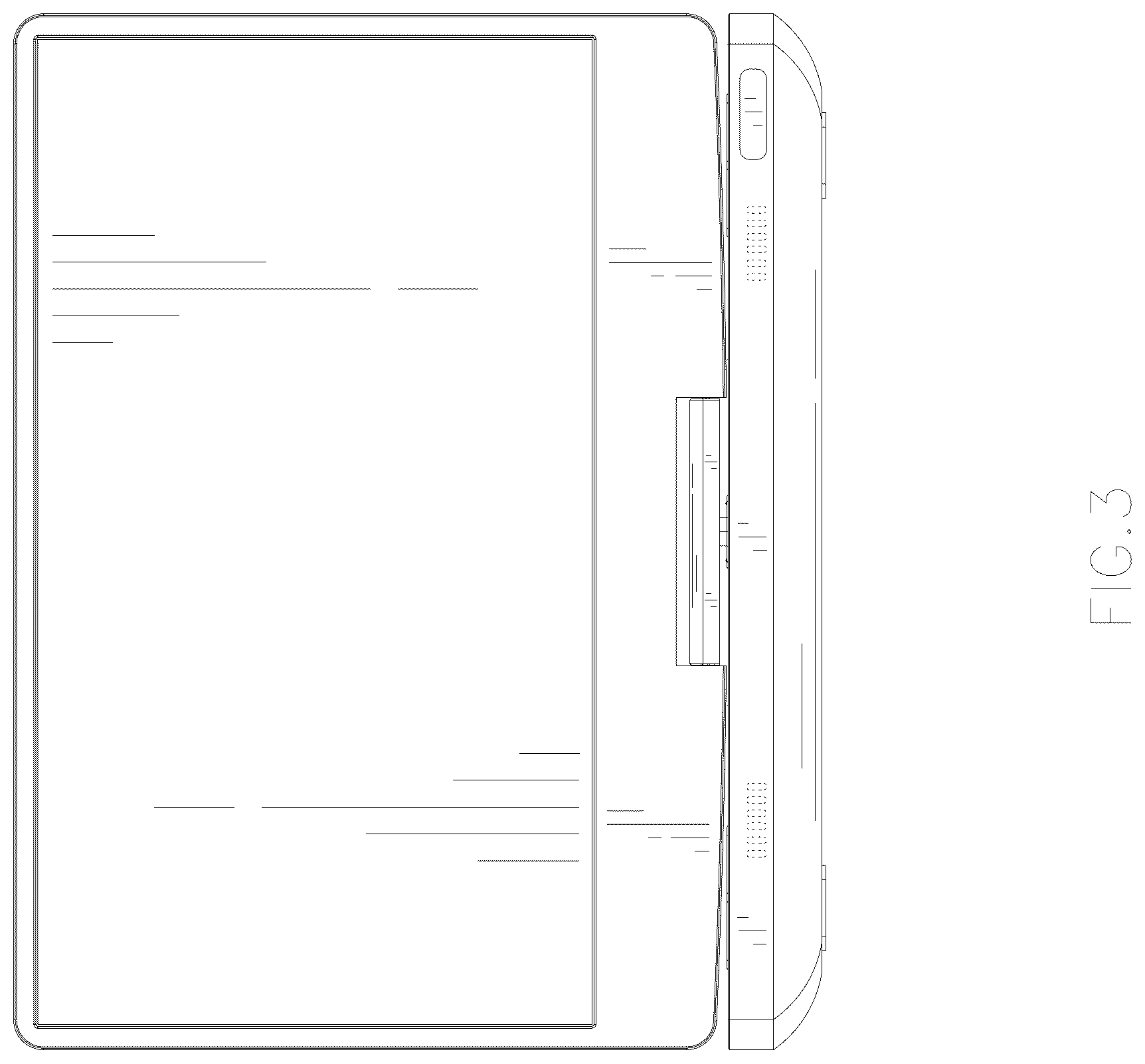Patent USD1076845 Figure 3 – Portable player