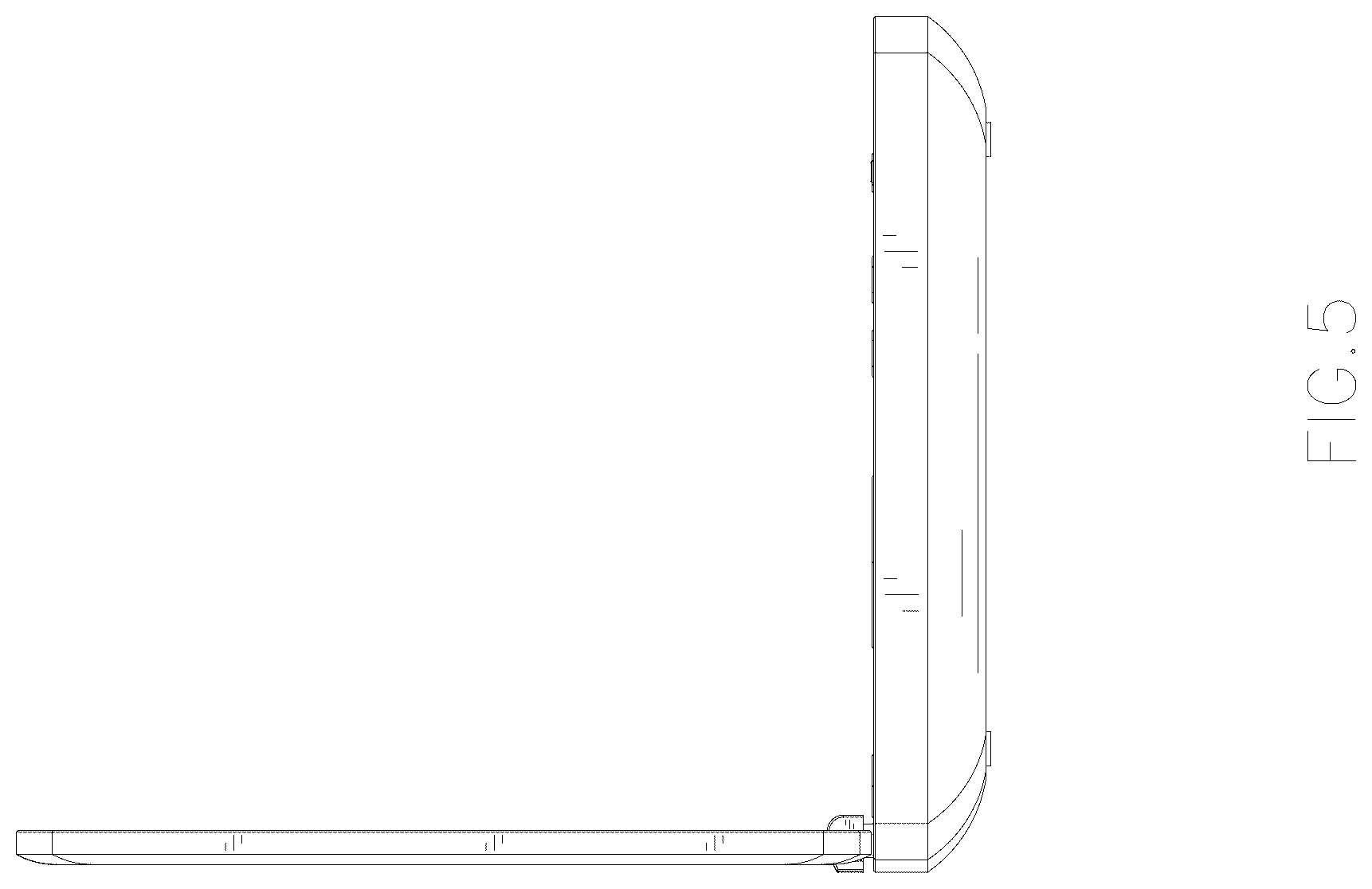 Patent USD1076845 Figure 5 – Portable player