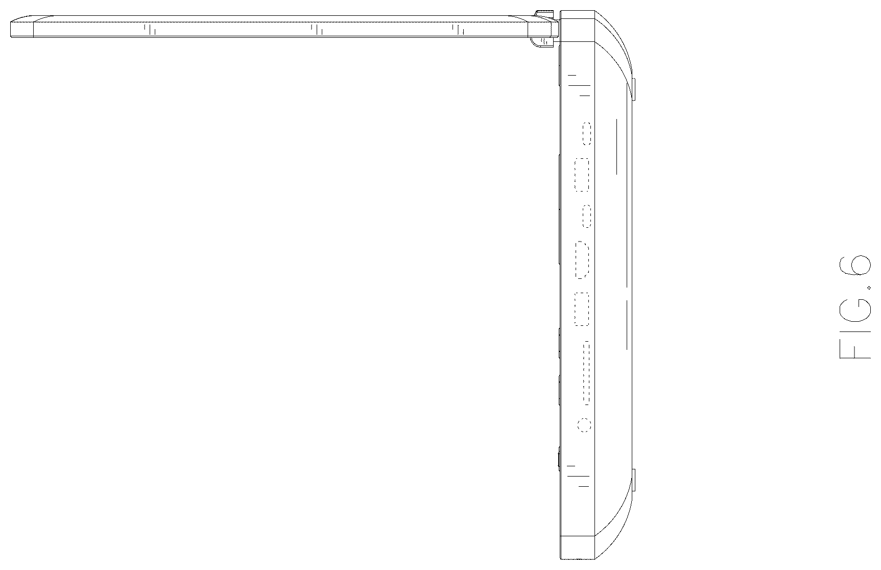 Patent USD1076845 Figure 6 – Portable player