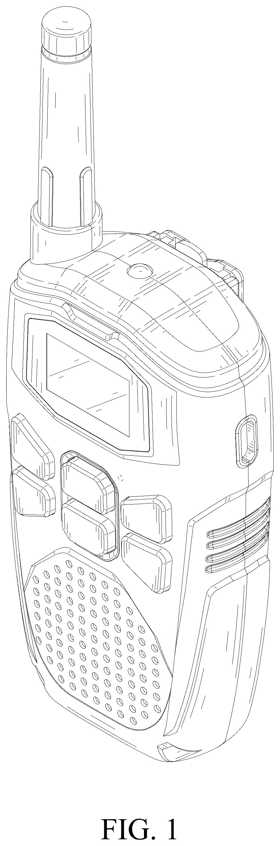 Patent USD1076847 Figure 1 – Walkie talkie