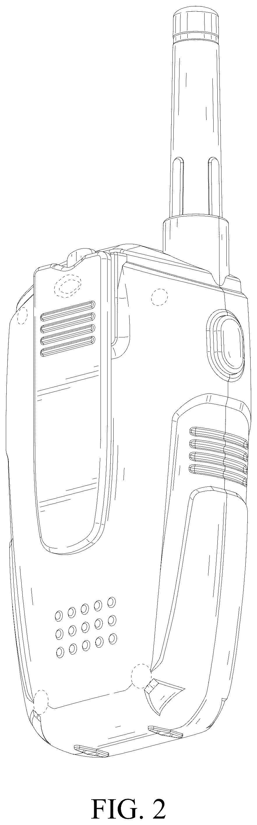 Patent USD1076847 Figure 2 – Walkie talkie