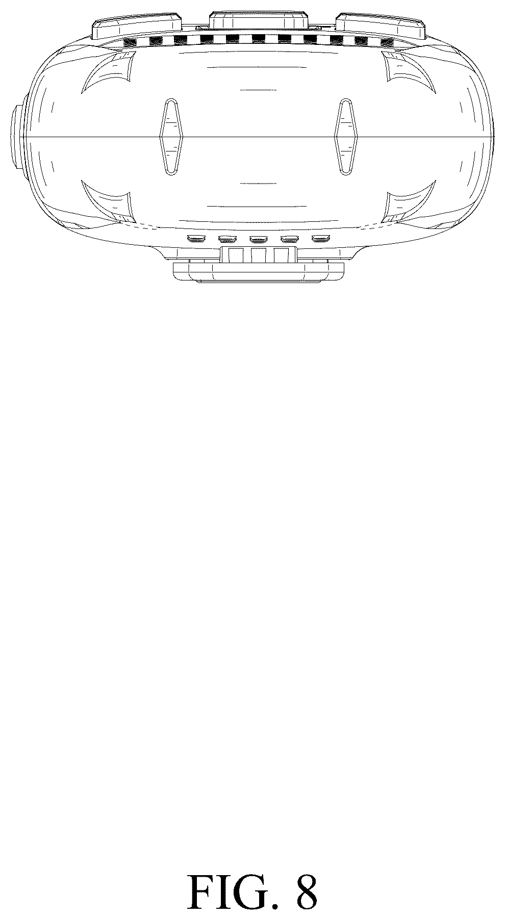 Patent USD1076847 Figure 8 – Walkie talkie