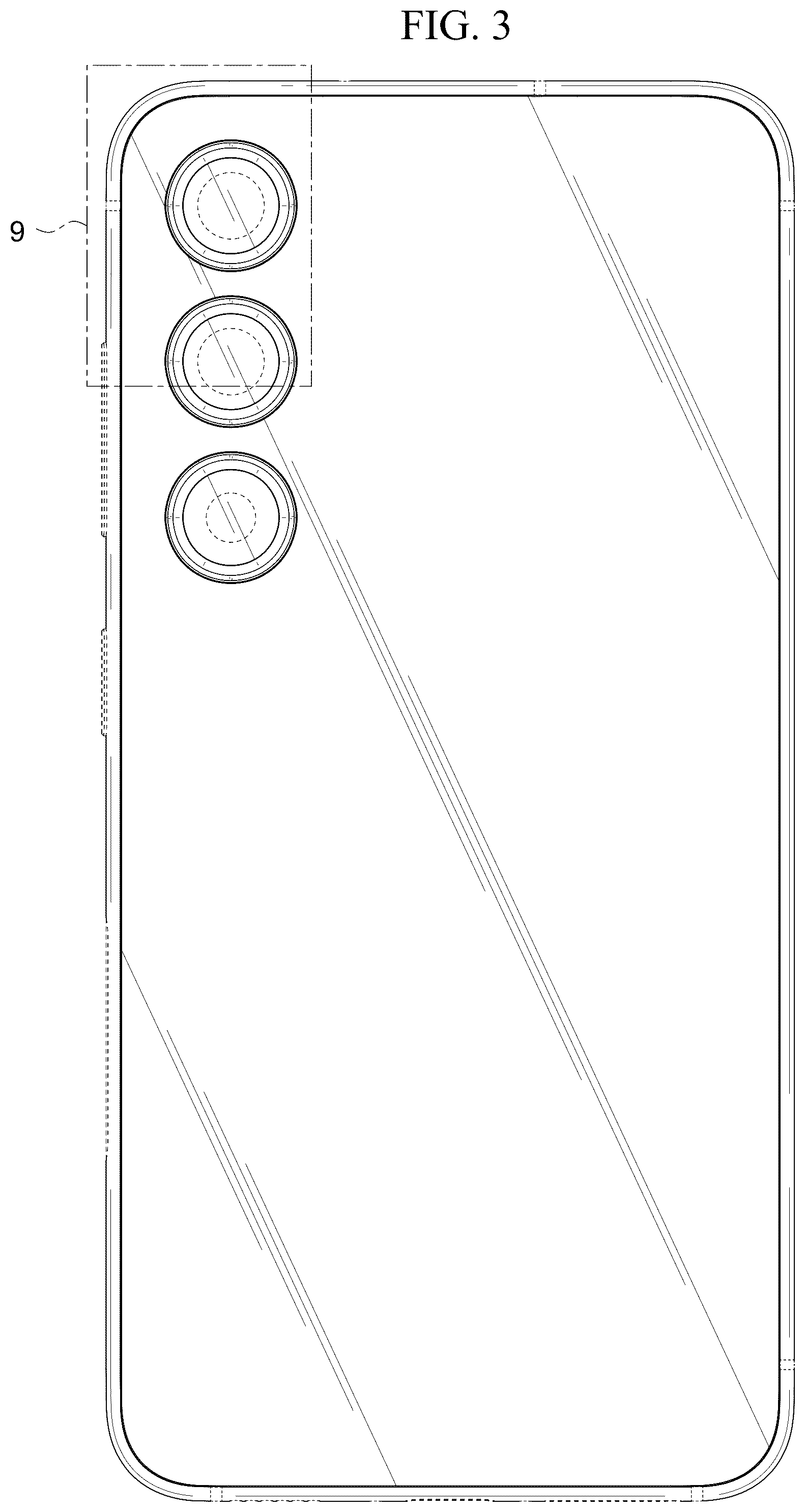 Patent USD1076848 Figure 3 – Electronic device