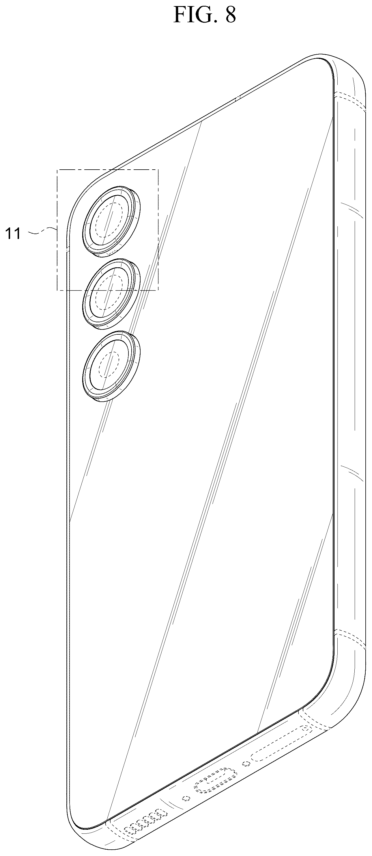 Patent USD1076848 Figure 8 – Electronic device