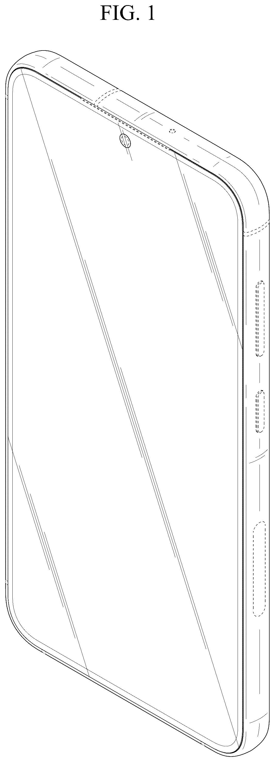 Patent USD1076849 Figure 1 – Electronic device