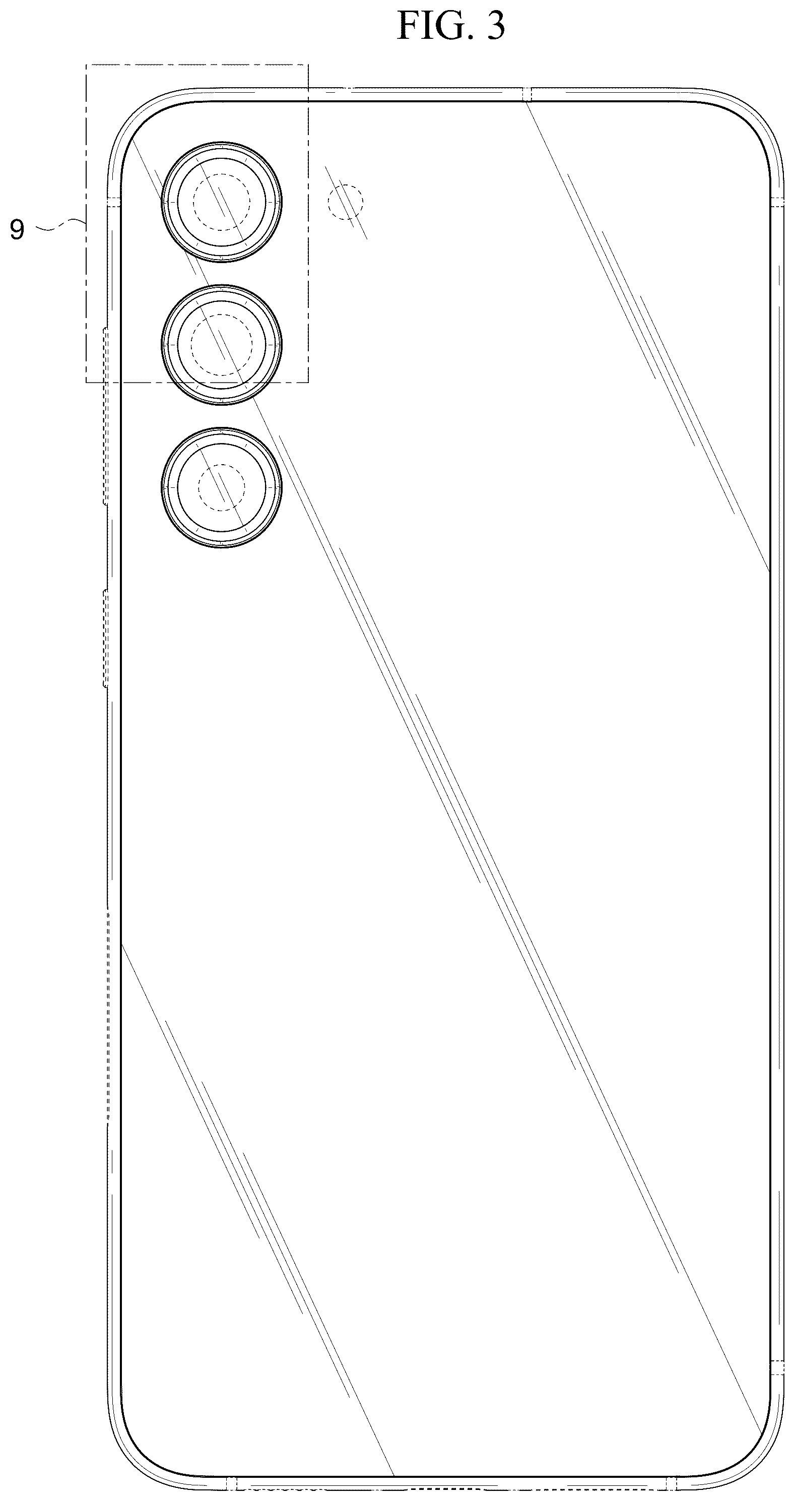 Patent USD1076849 Figure 3 – Electronic device