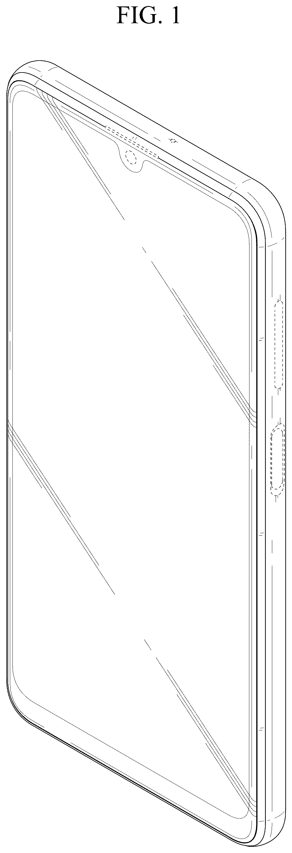 Patent USD1076850 Figure 1 – Electronic device