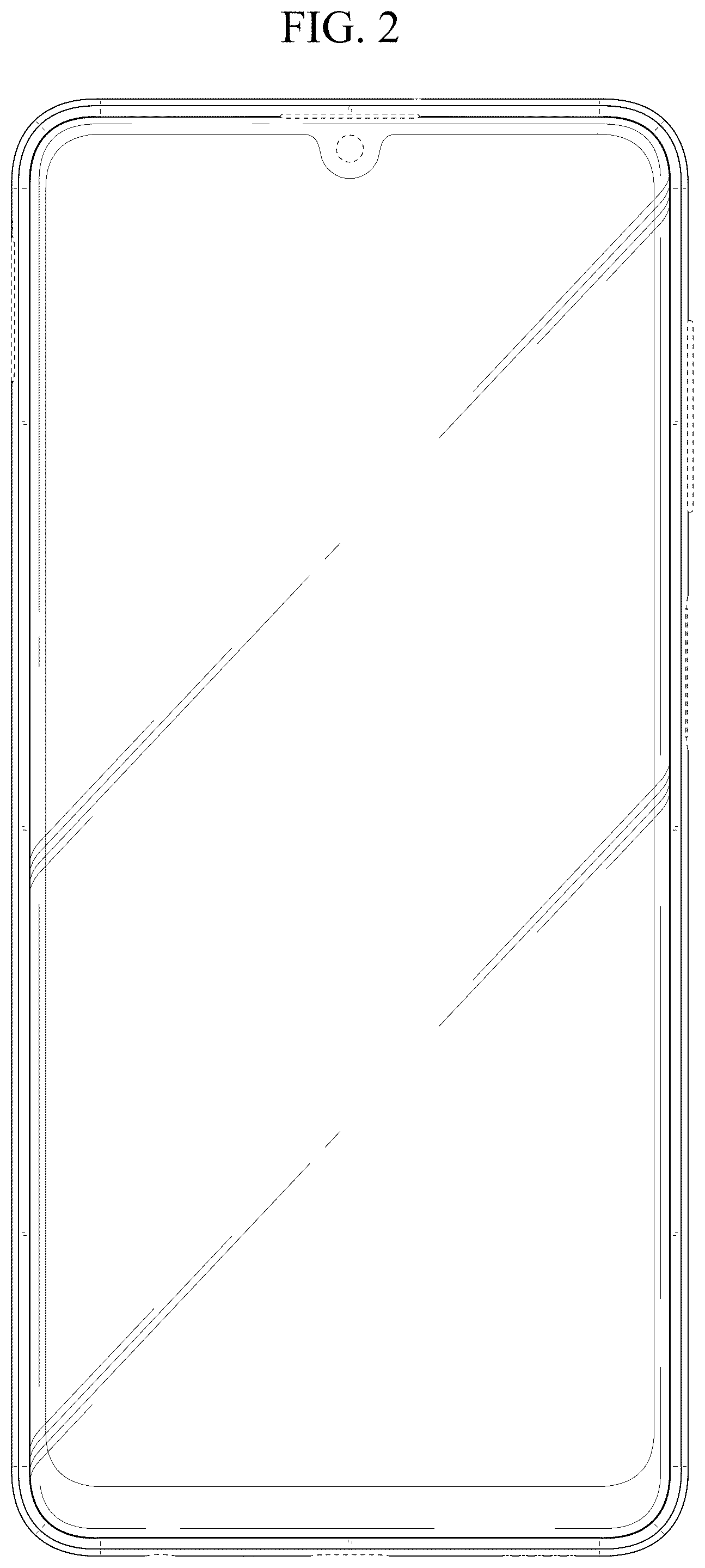 Patent USD1076850 Figure 2 – Electronic device