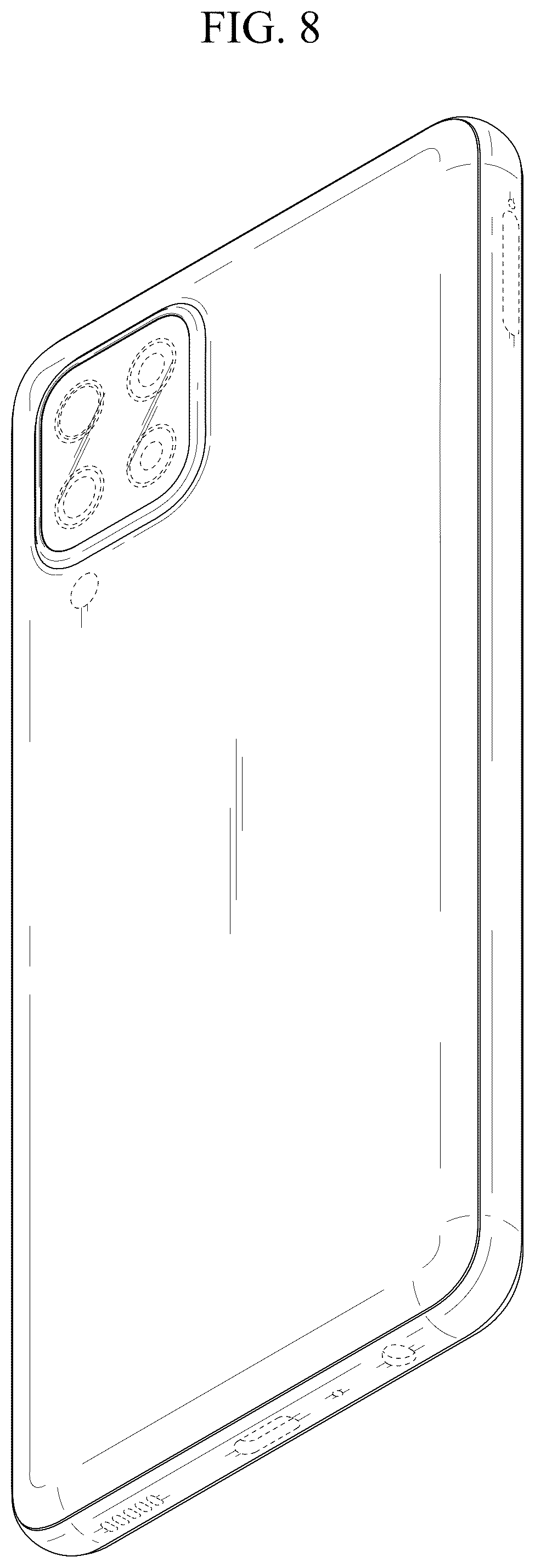 Patent USD1076850 Figure 8 – Electronic device