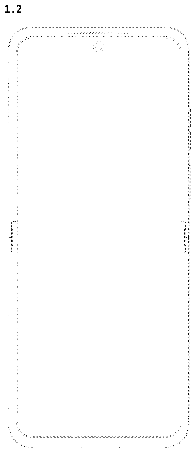 Patent USD1076851 Figure 2 – Folding mobile phone