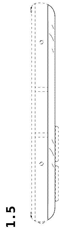 Patent USD1076851 Figure 5 – Folding mobile phone