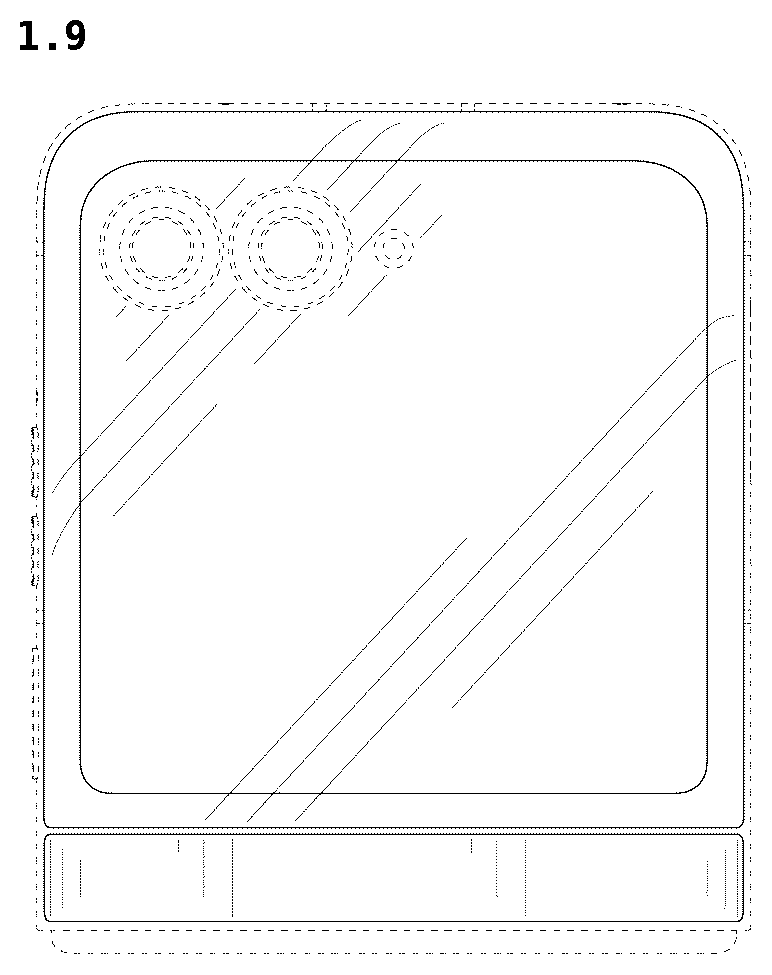 Patent USD1076851 Figure 9 – Folding mobile phone