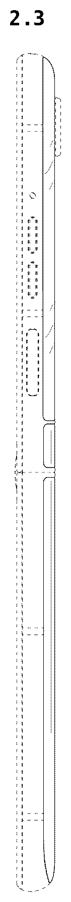 Patent USD1076851 Figure 19 – Folding mobile phone