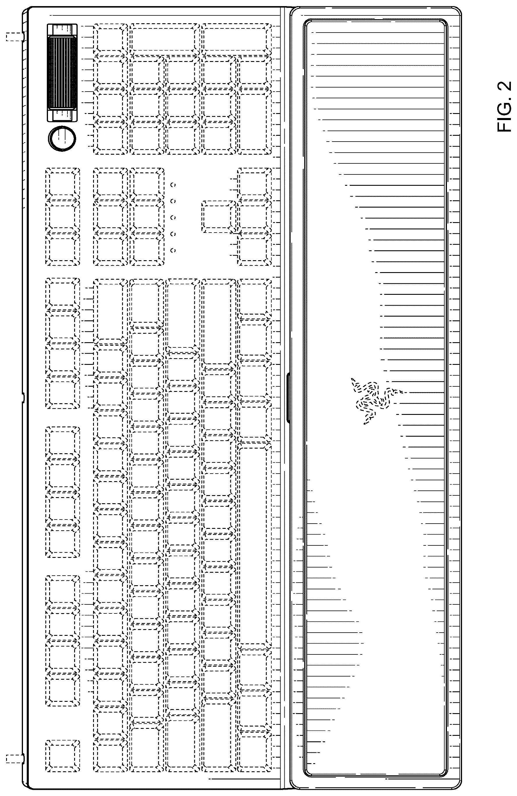 Patent USD1076852 Figure 2 – Keyboard