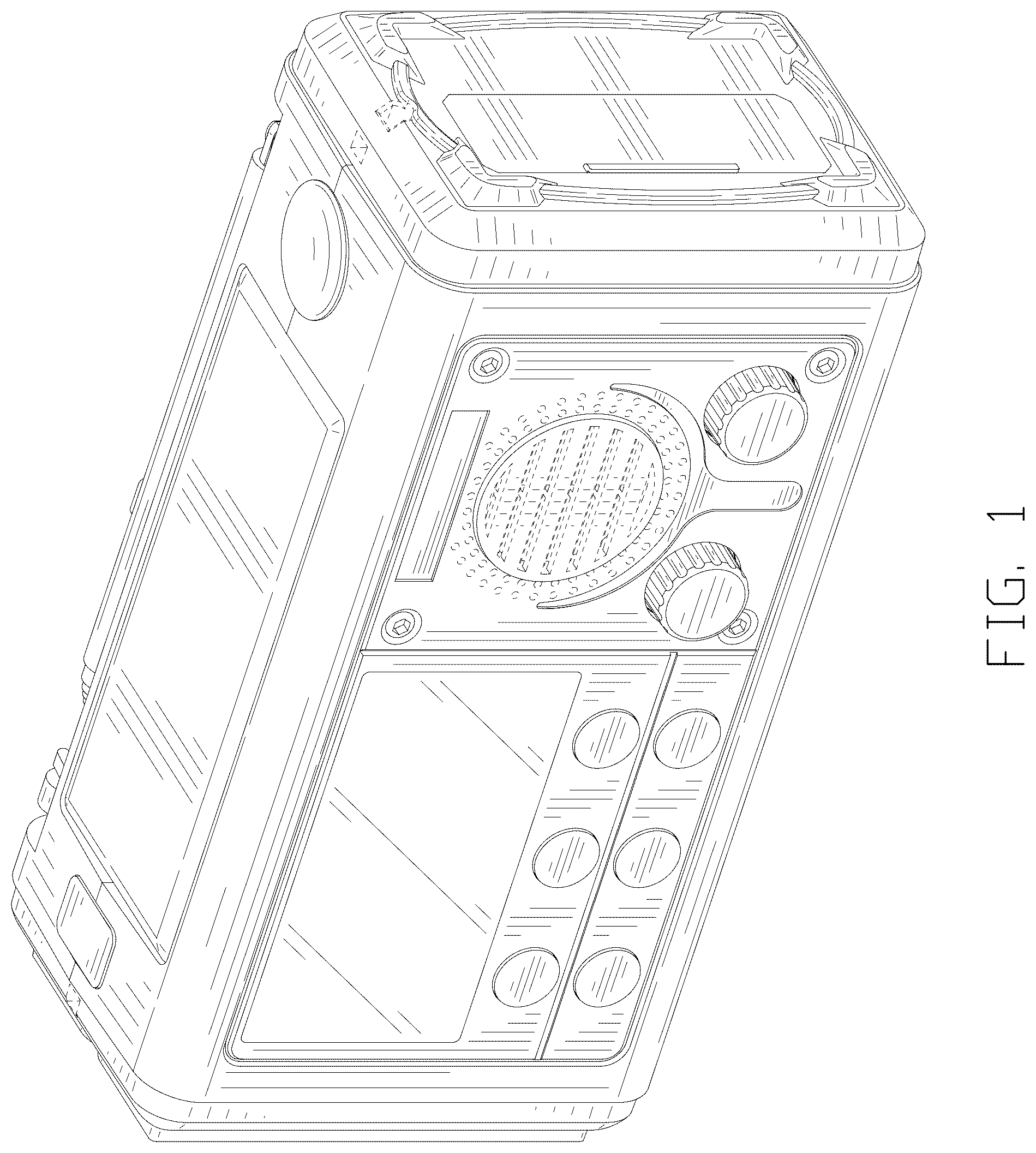 Patent USD1076855 Figure 1 – Radio