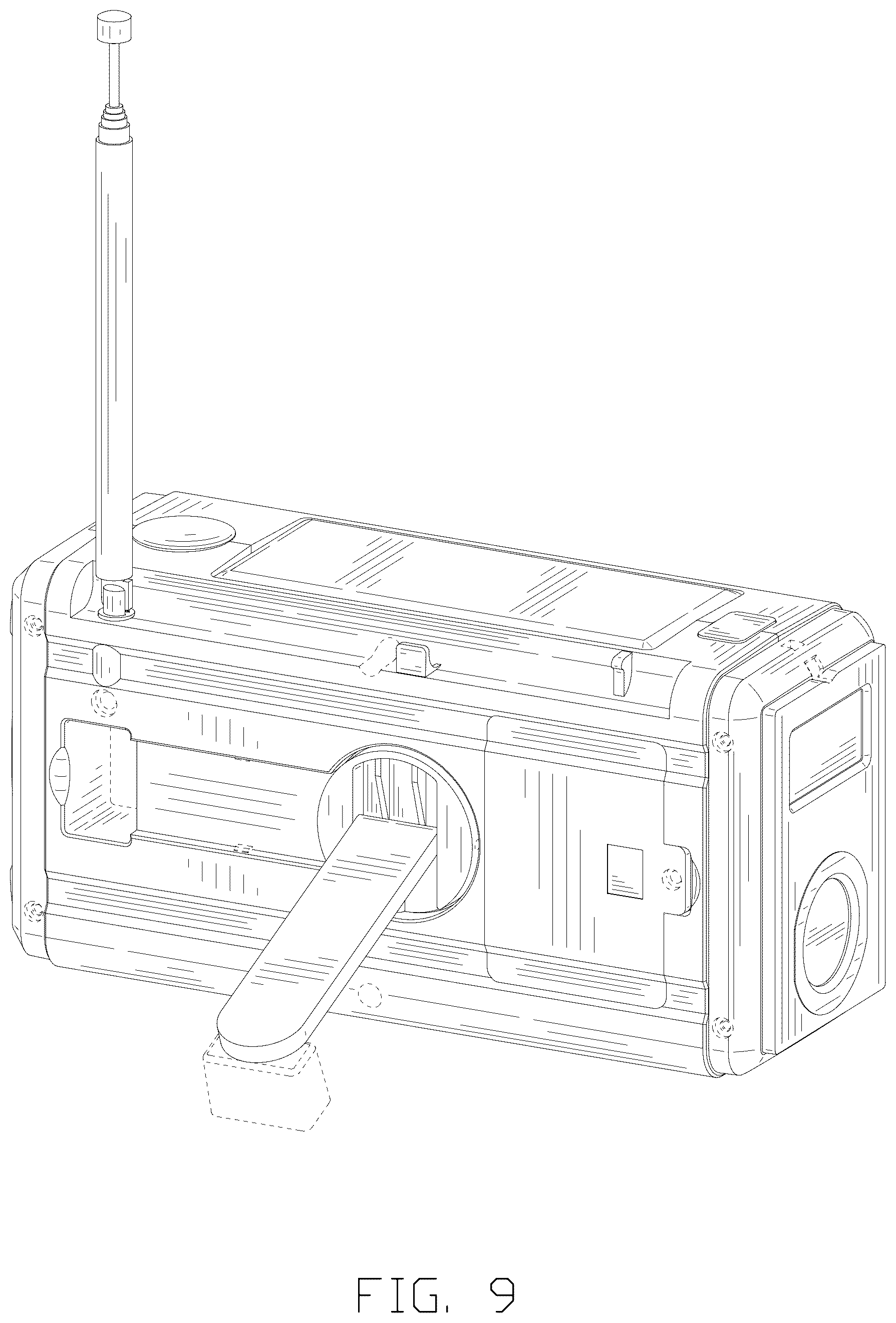 Patent USD1076855 Figure 9 – Radio