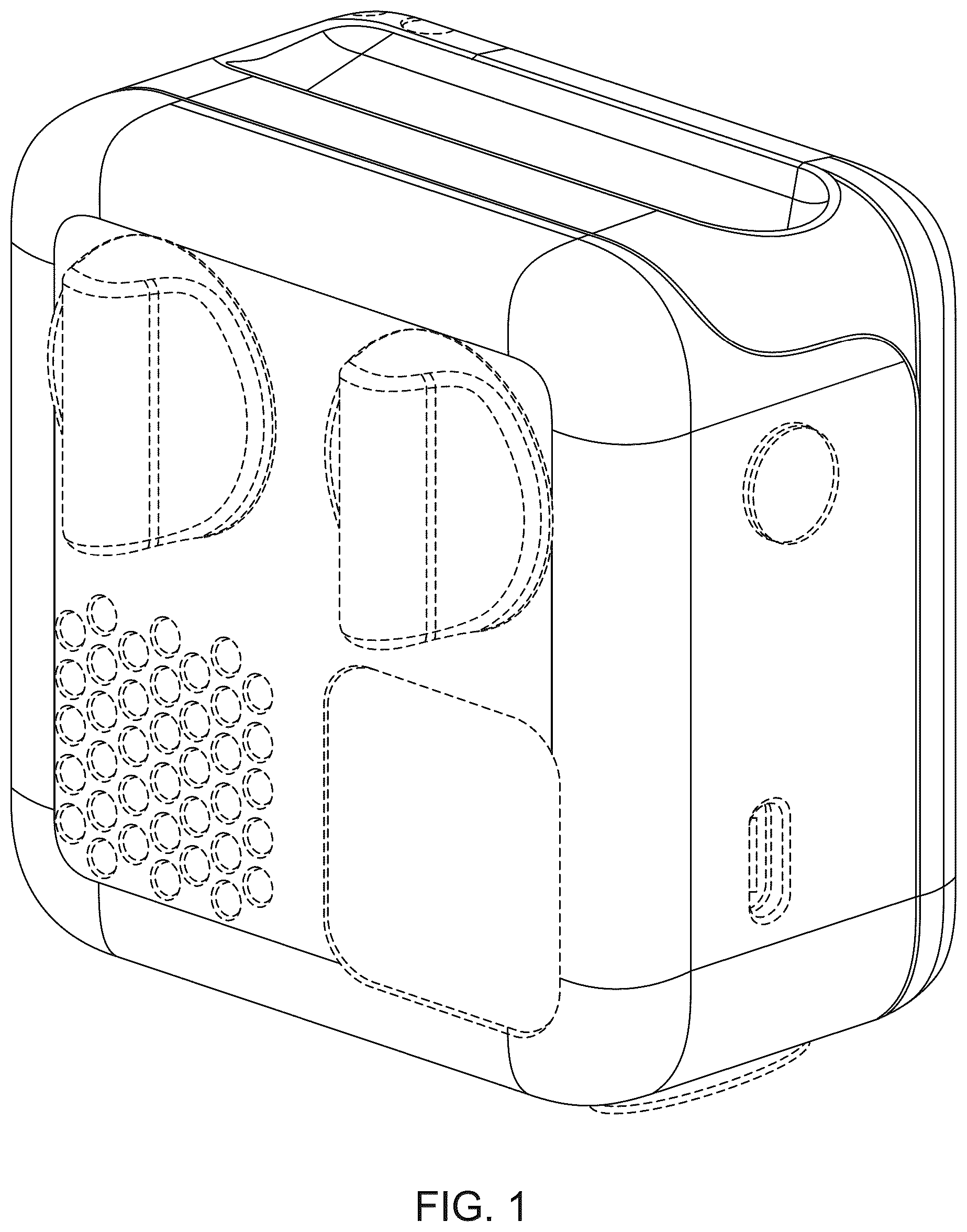 Patent USD1076857 Figure 1 – Media player device