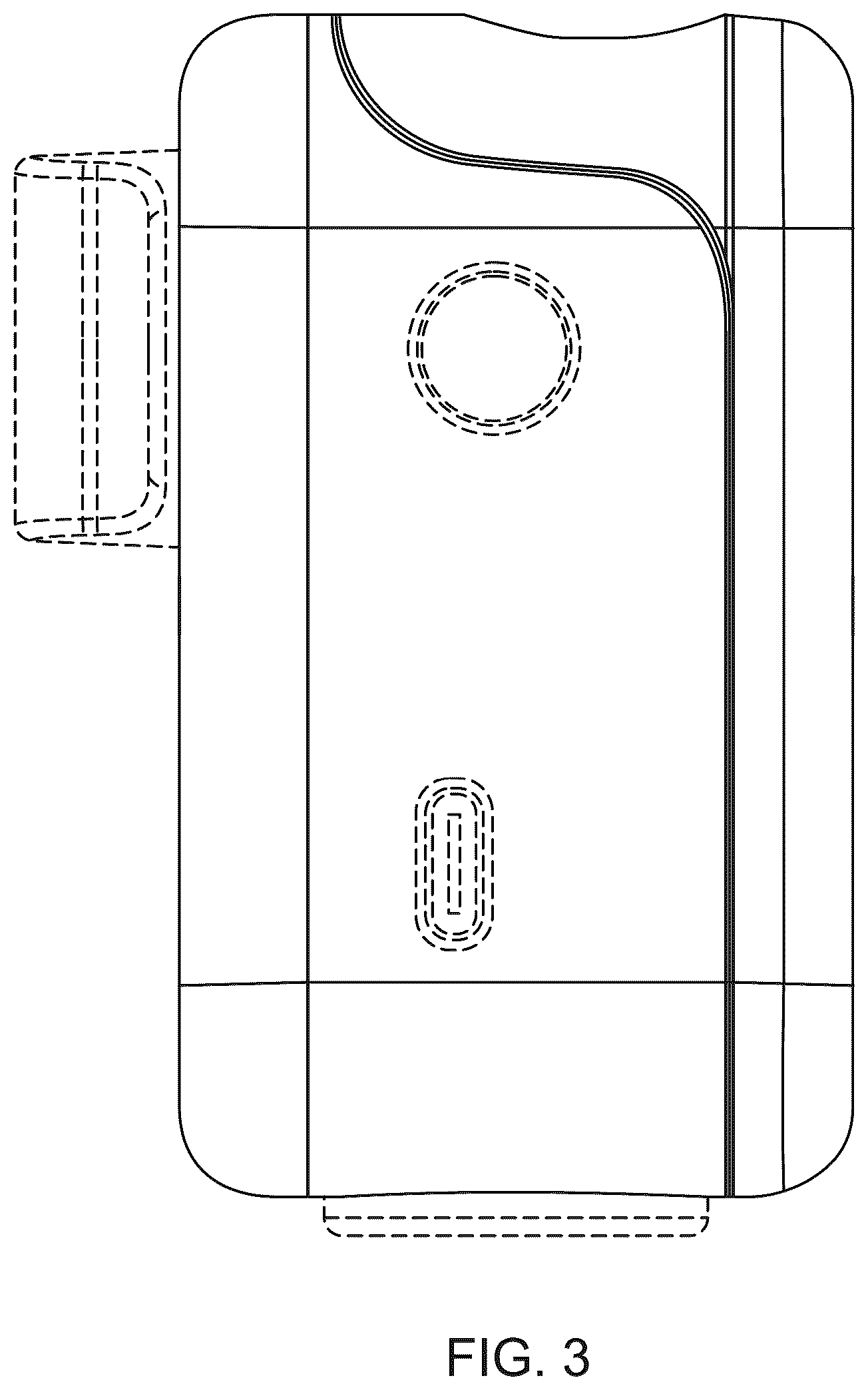 Patent USD1076857 Figure 3 – Media player device