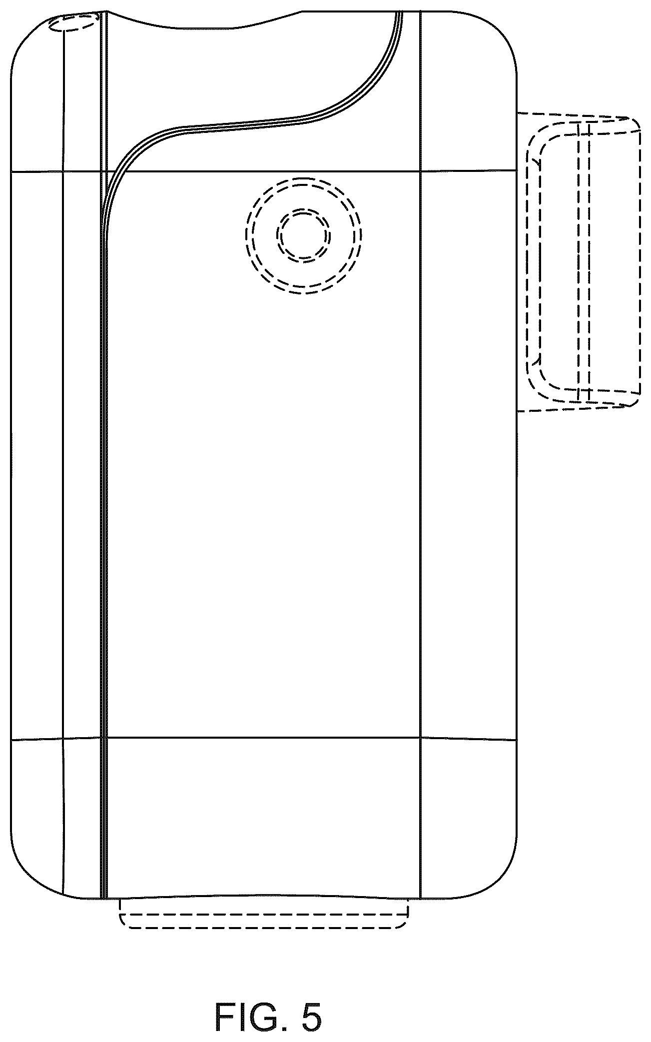 Patent USD1076857 Figure 5 – Media player device