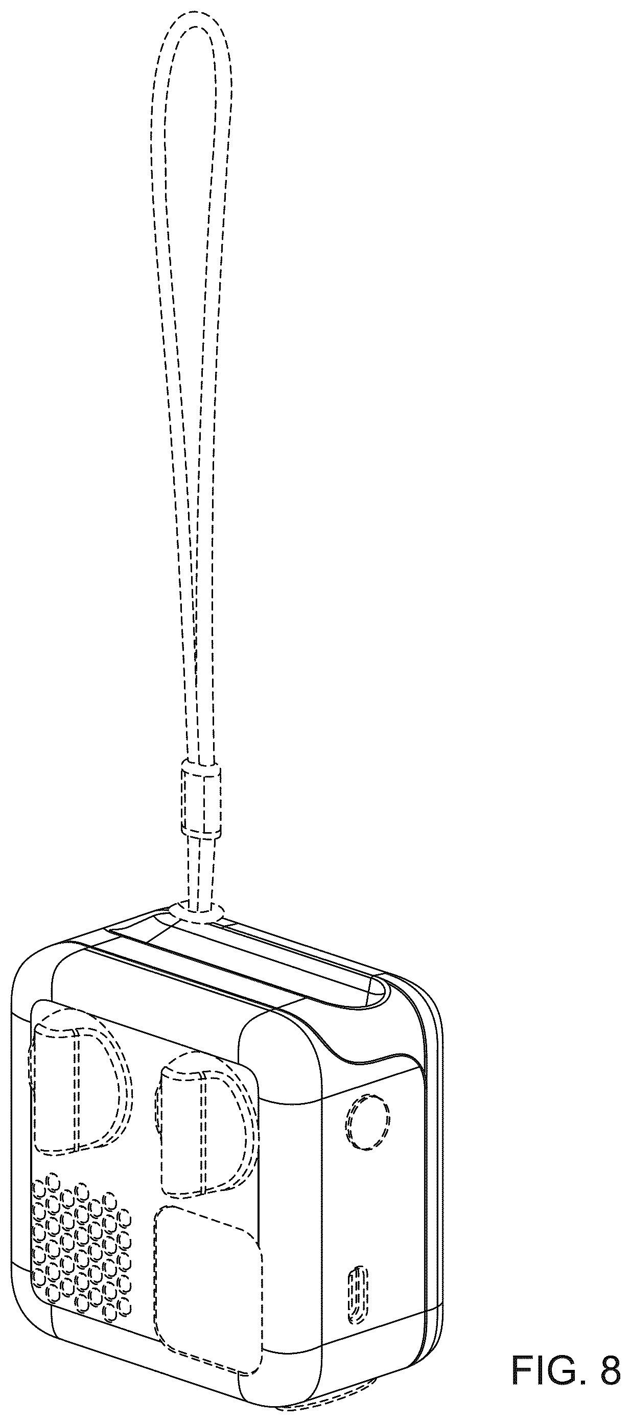 Patent USD1076857 Figure 8 – Media player device