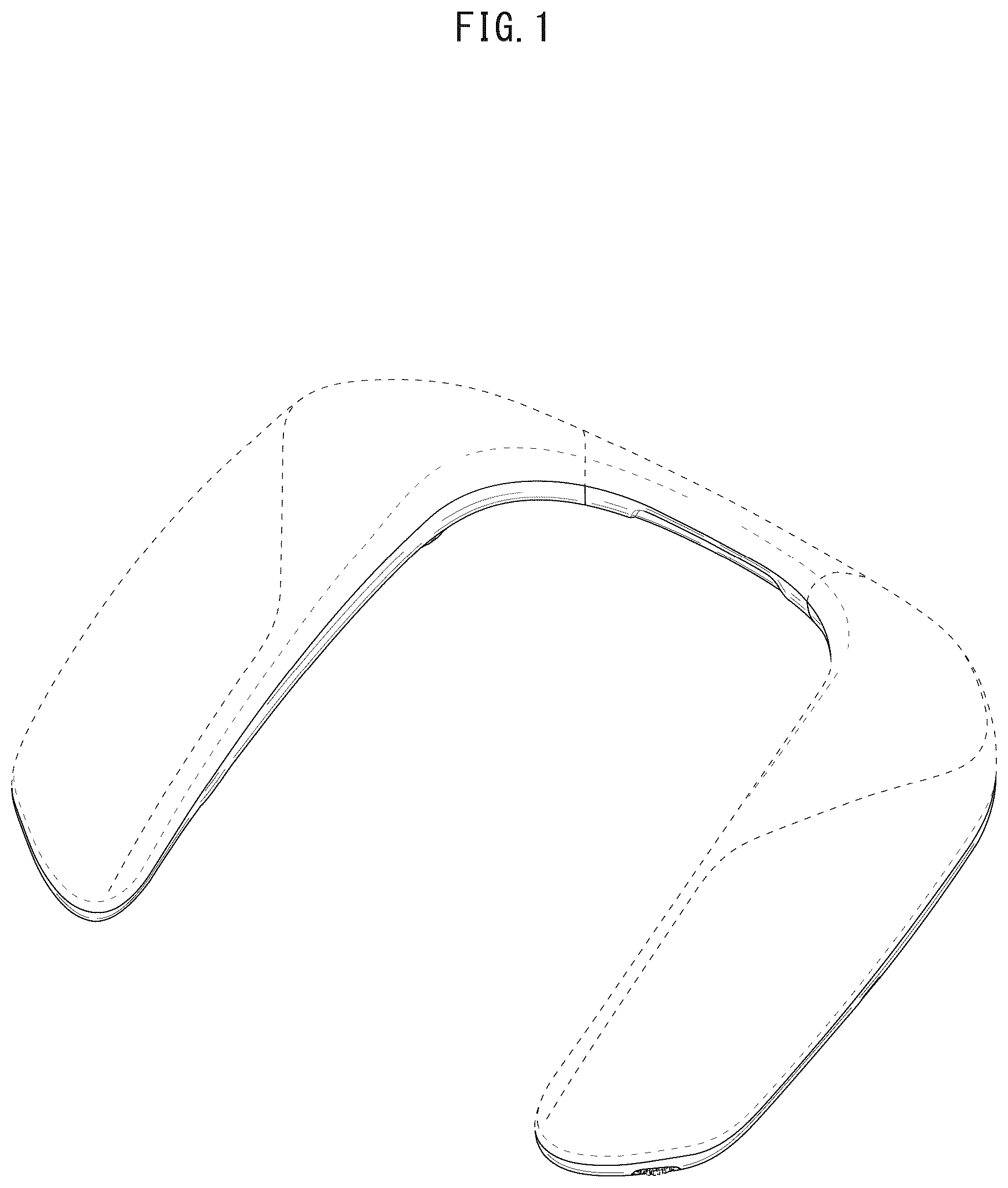 Patent USD1076864 Figure 1 – Wearable speaker