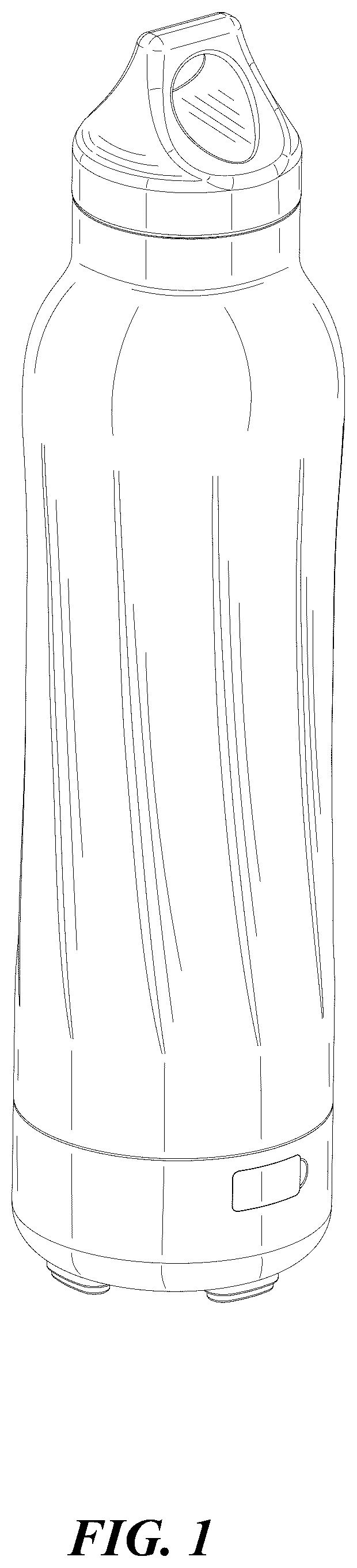 Patent USD1076867 Figure 1 – Sports bottle combined with speaker