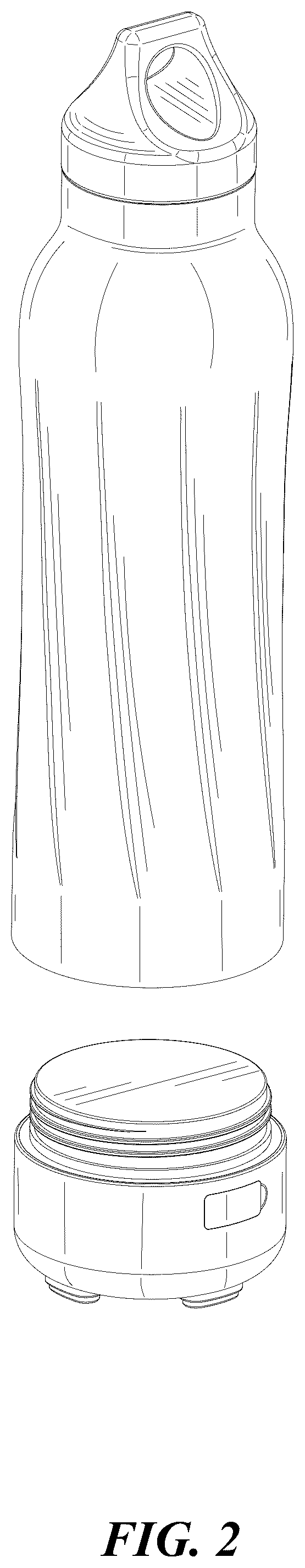 Patent USD1076867 Figure 2 – Sports bottle combined with speaker
