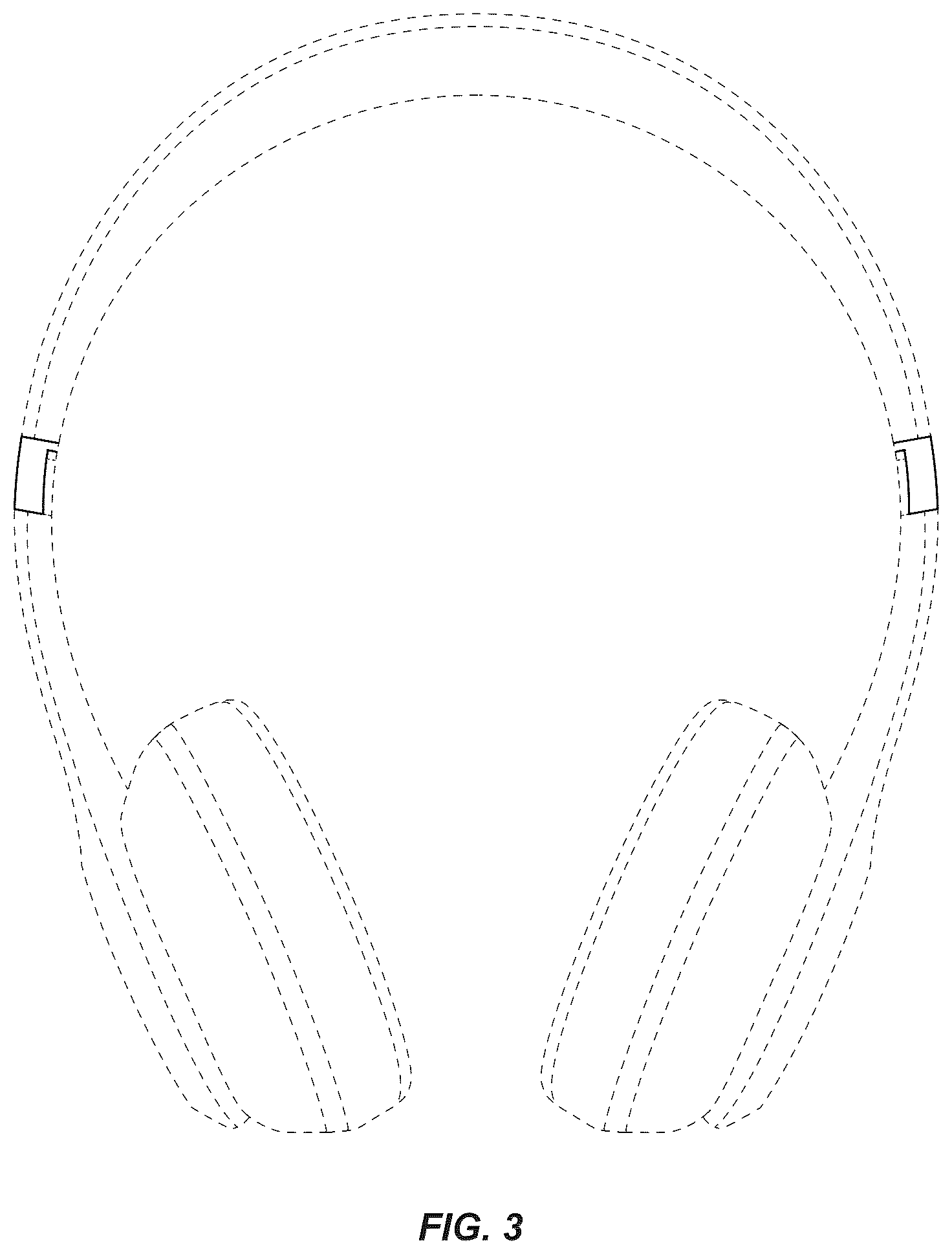 Patent USD1076868 Figure 3 – Audio listening system