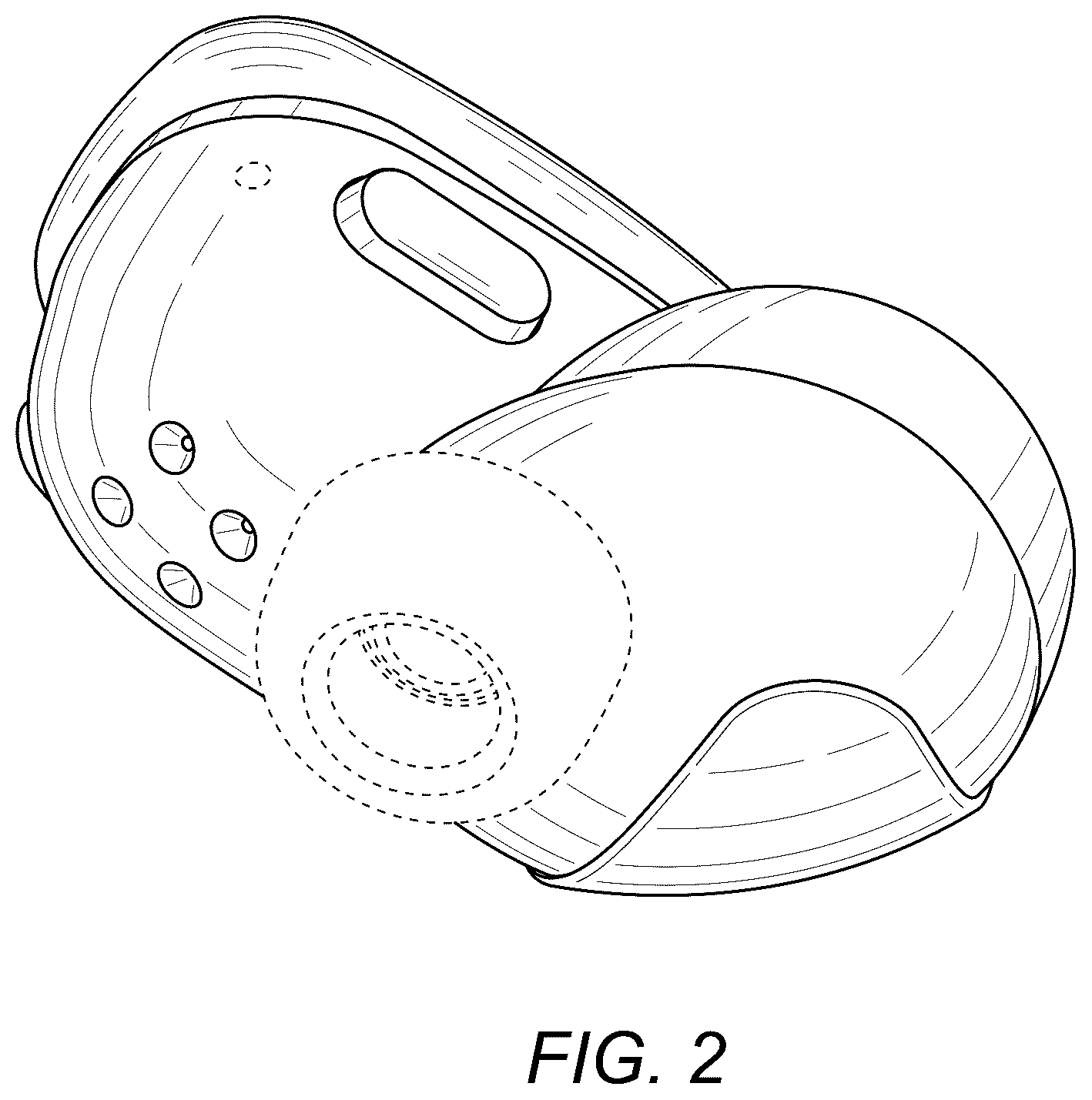 Patent USD1076869 Figure 2 – Earphone
