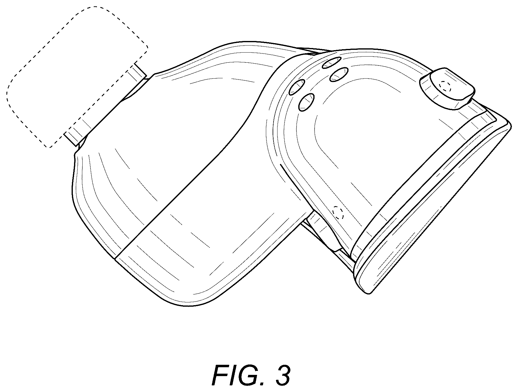 Patent USD1076869 Figure 3 – Earphone