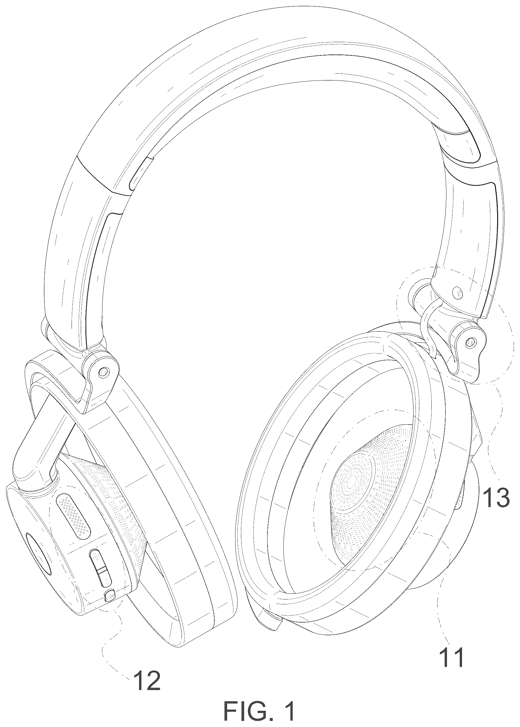 Patent USD1076872 Figure 1 – Headphone