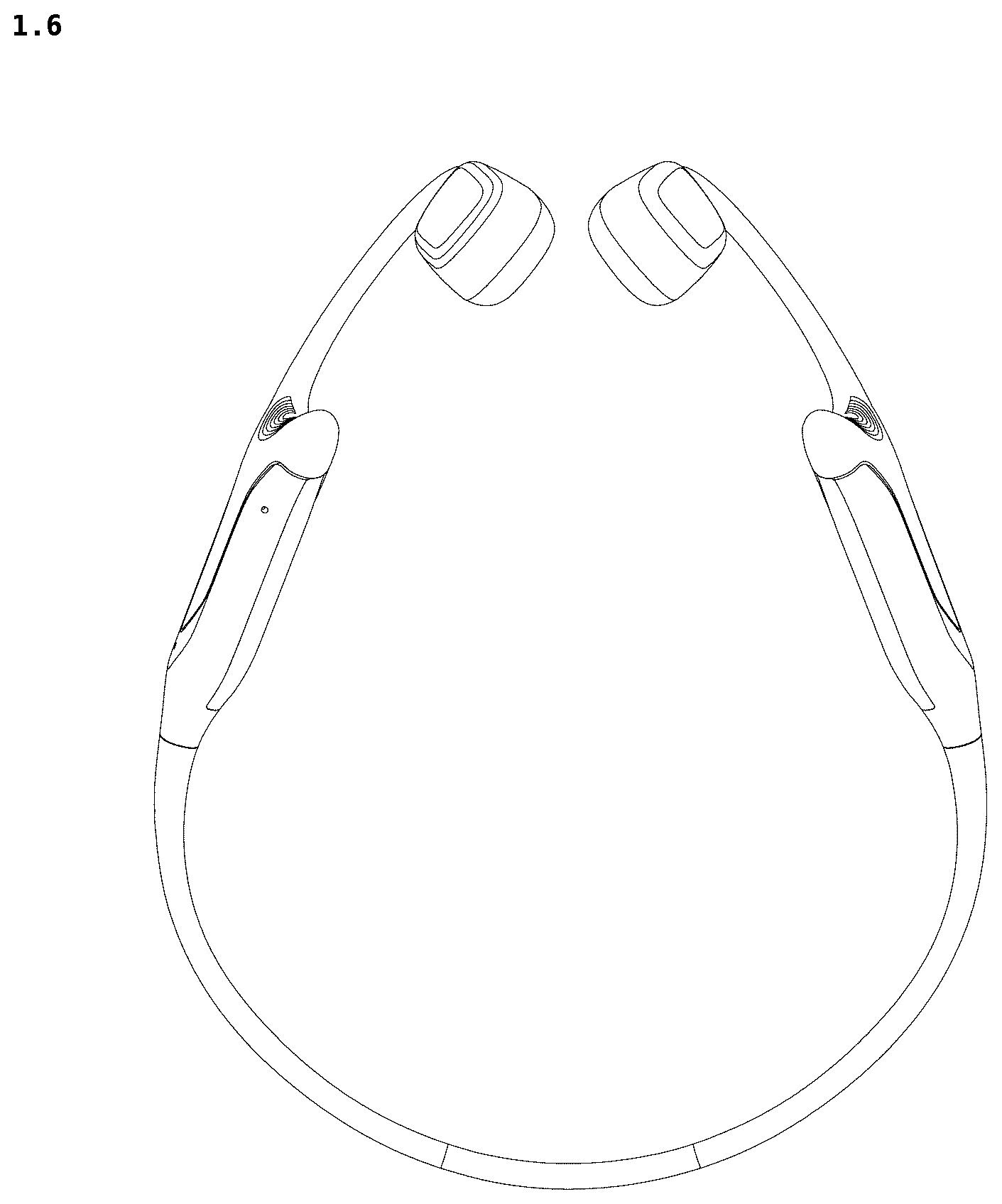 Patent USD1076873 Figure 6 – Bone conduction headphone