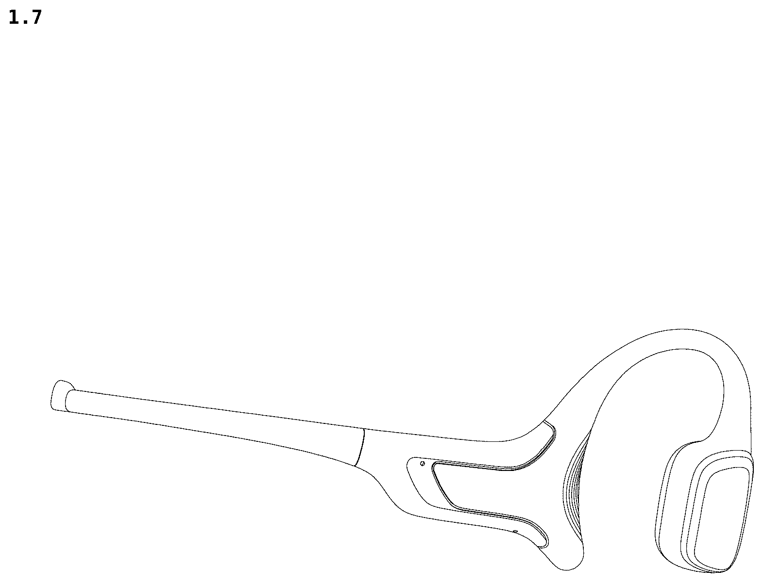 Patent USD1076873 Figure 7 – Bone conduction headphone