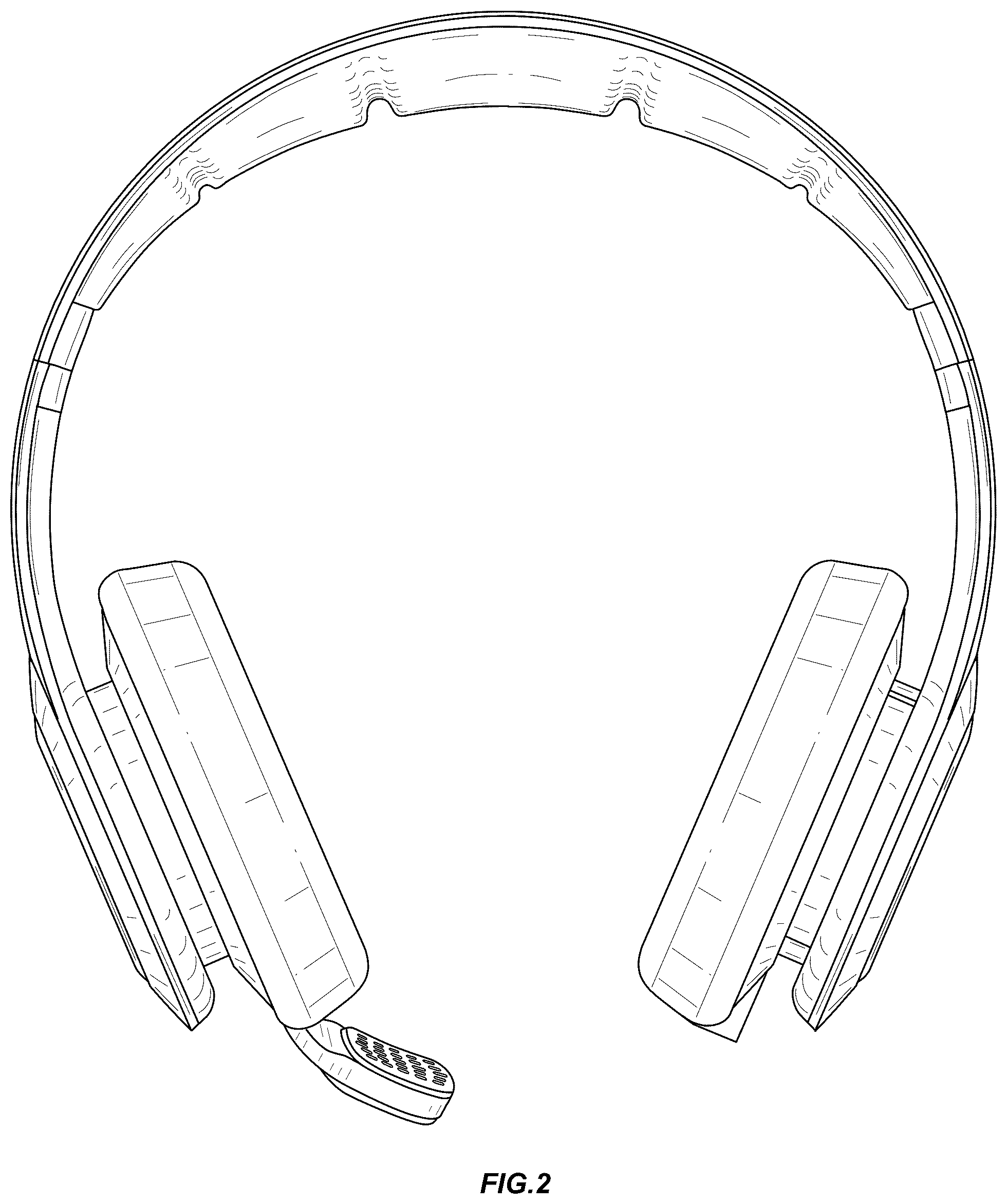Patent USD1076874 Figure 2 – Headset