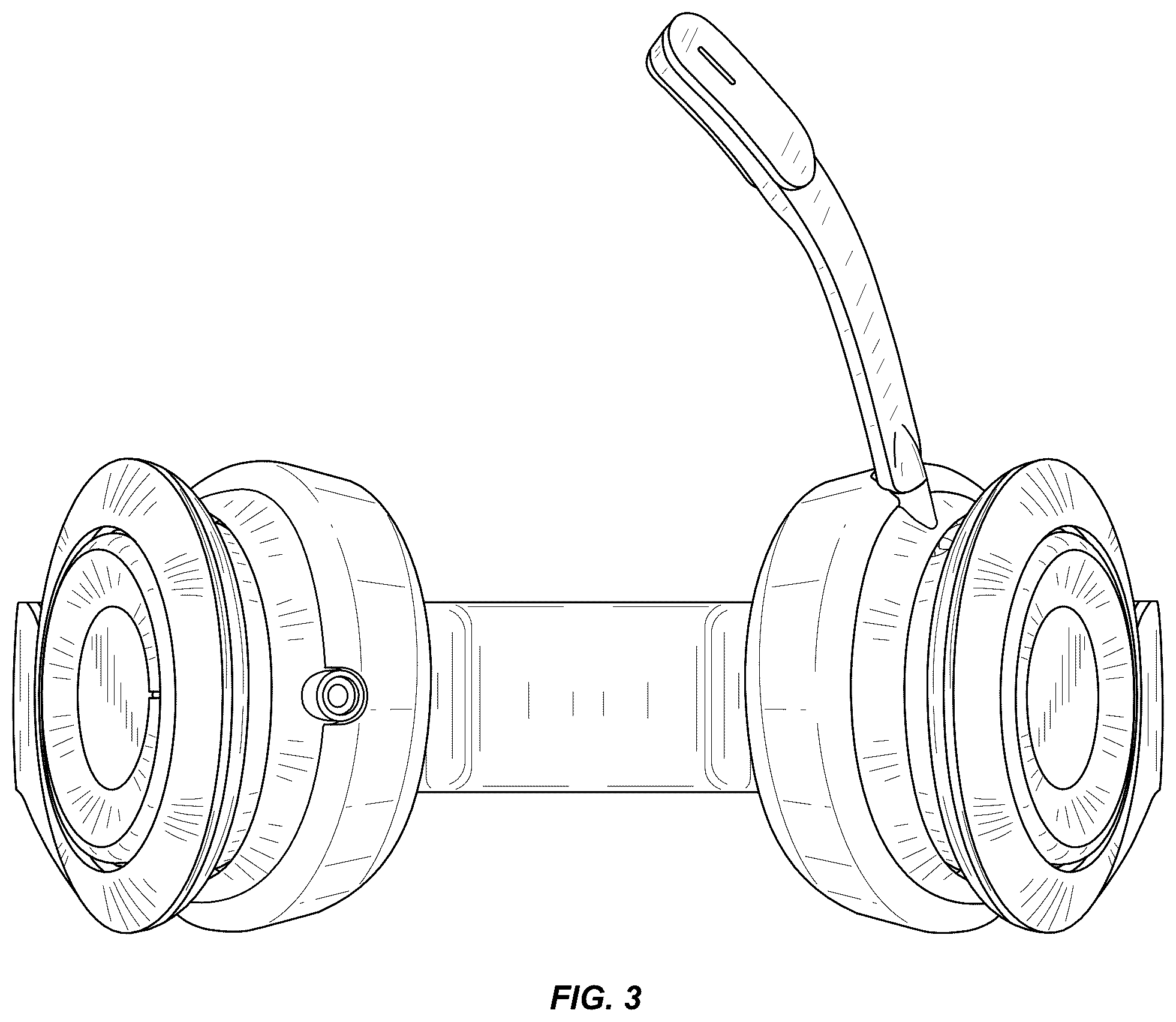 Patent USD1076874 Figure 3 – Headset