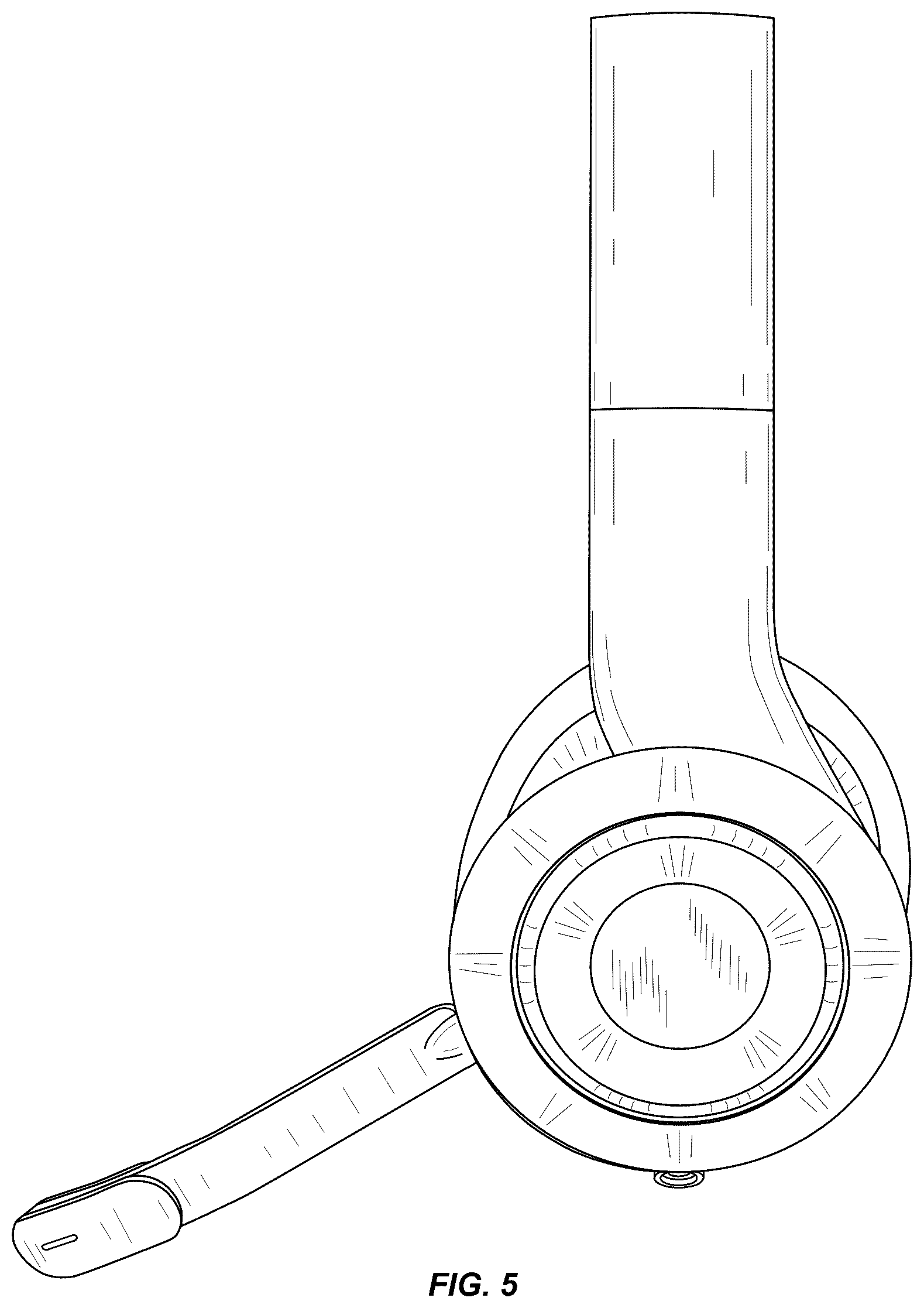 Patent USD1076874 Figure 5 – Headset