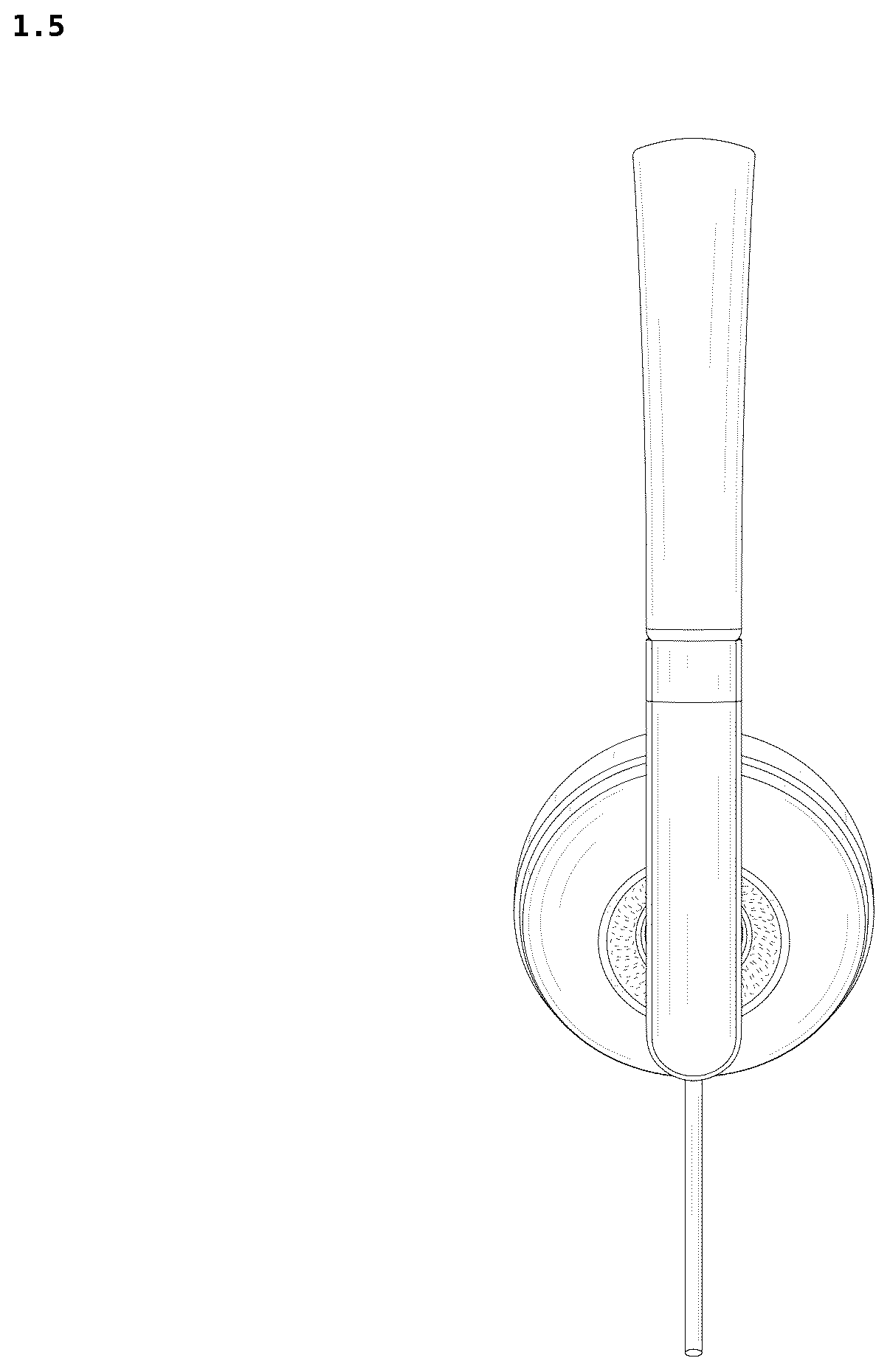 Patent USD1076875 Figure 5 – Headset for telephones with earphones and microphones combined