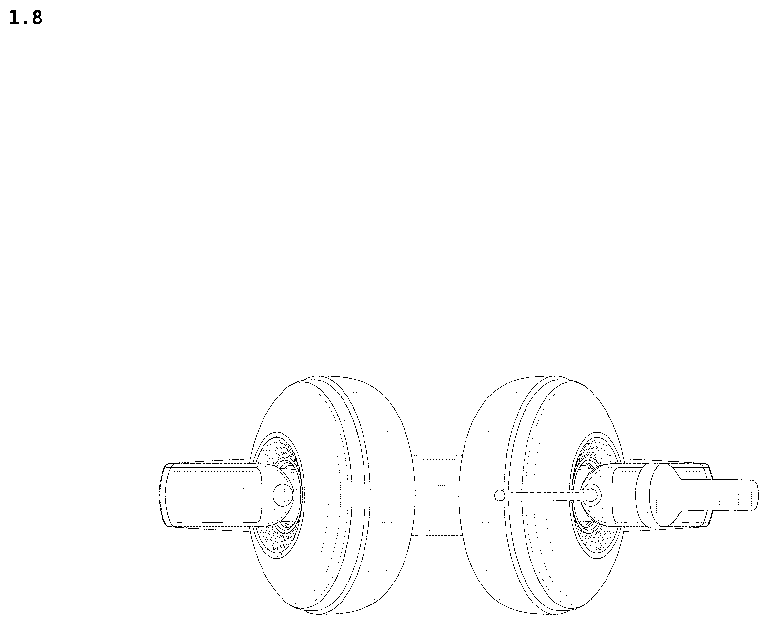 Patent USD1076875 Figure 8 – Headset for telephones with earphones and microphones combined