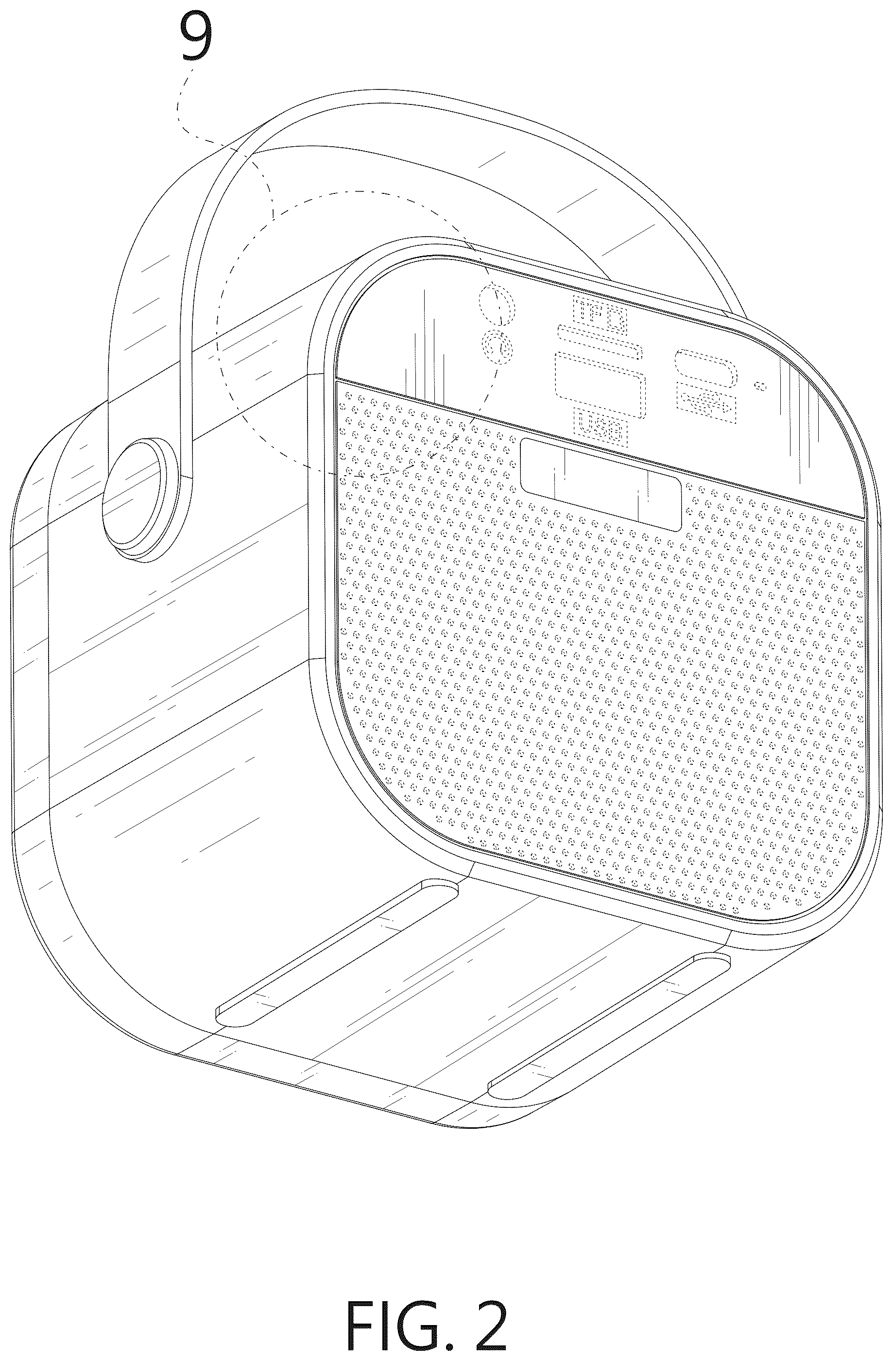 Patent USD1076878 Figure 2 – Portable audio